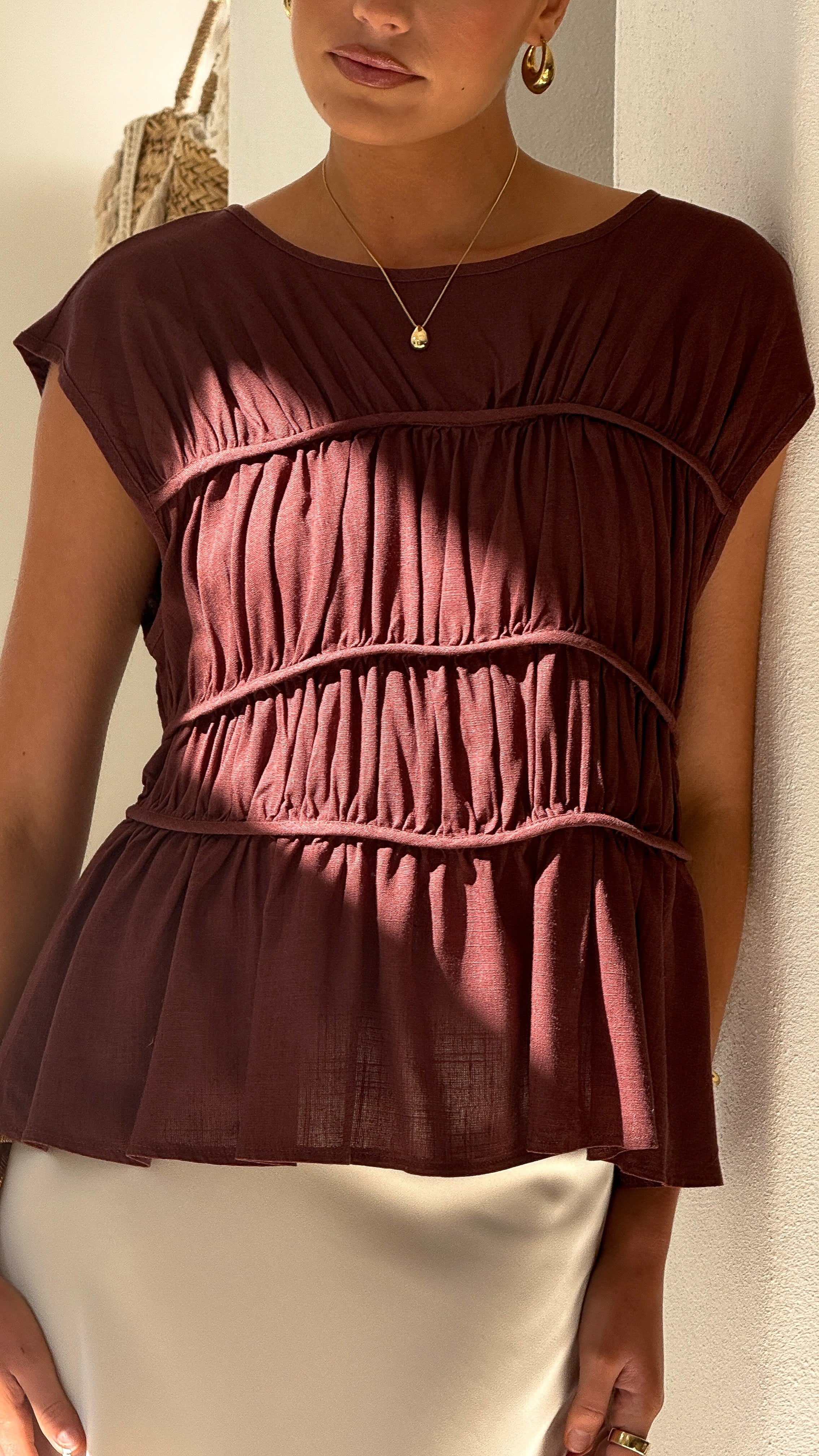 Liora Top - Chocolate