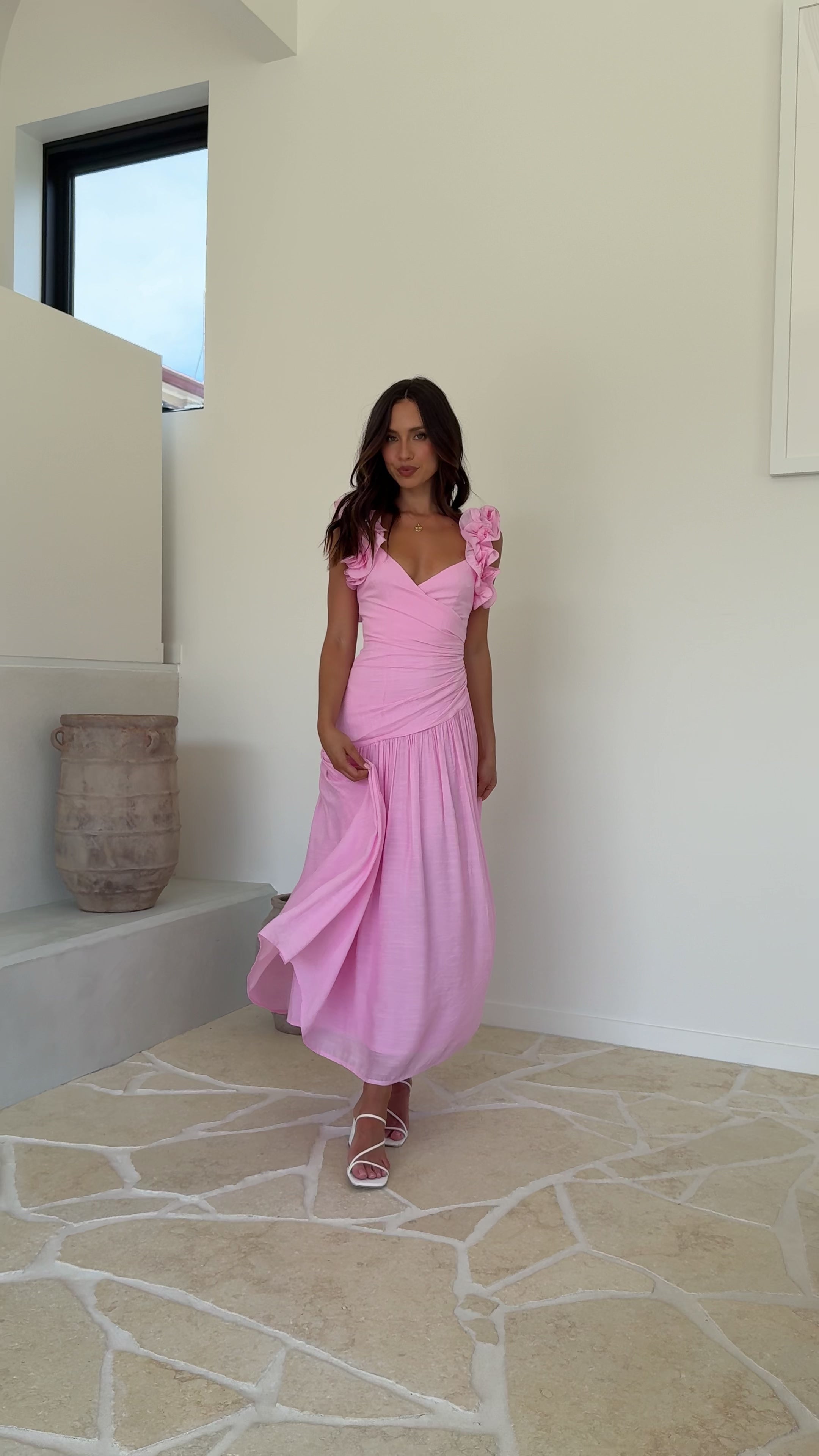 Alma Maxi Dress - Pink