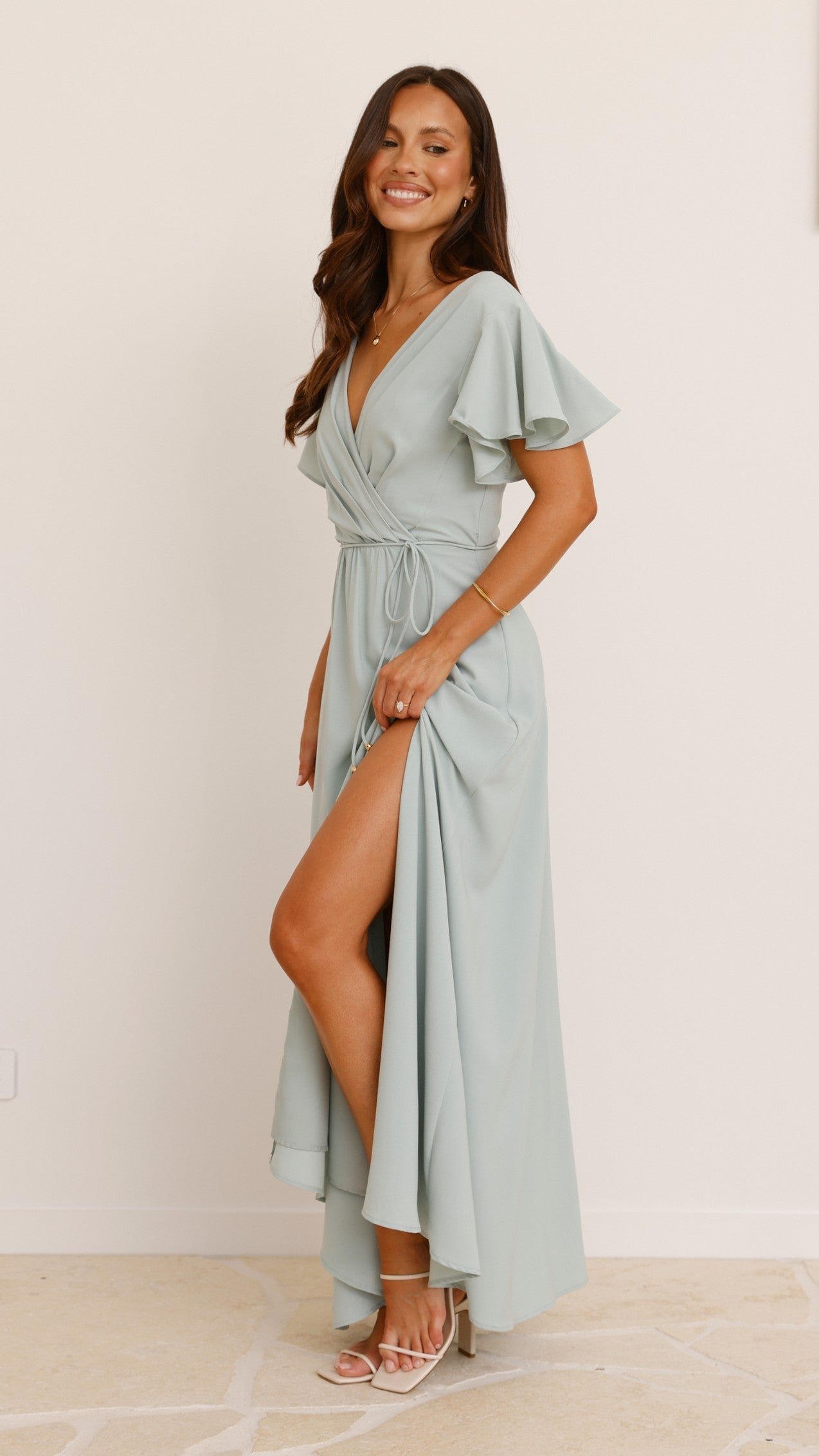 Charlize Maxi Dress - Sage