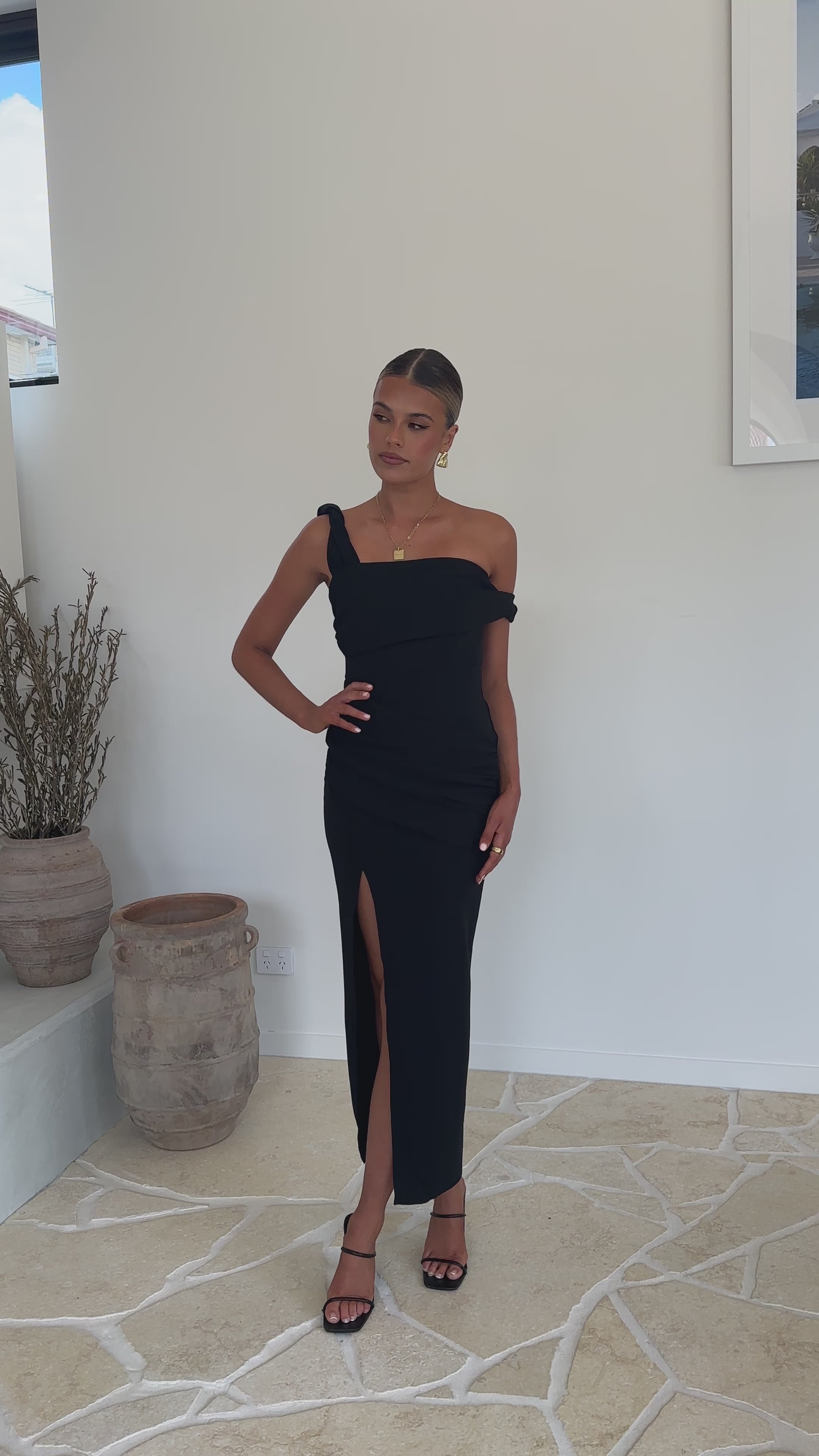 Gardenia Maxi Dress - Black