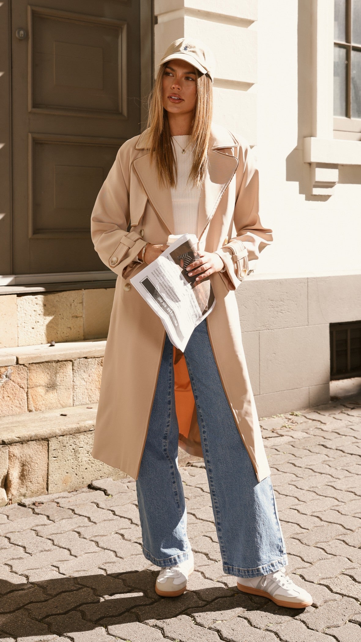 Blanca Trench Coat - Camel
