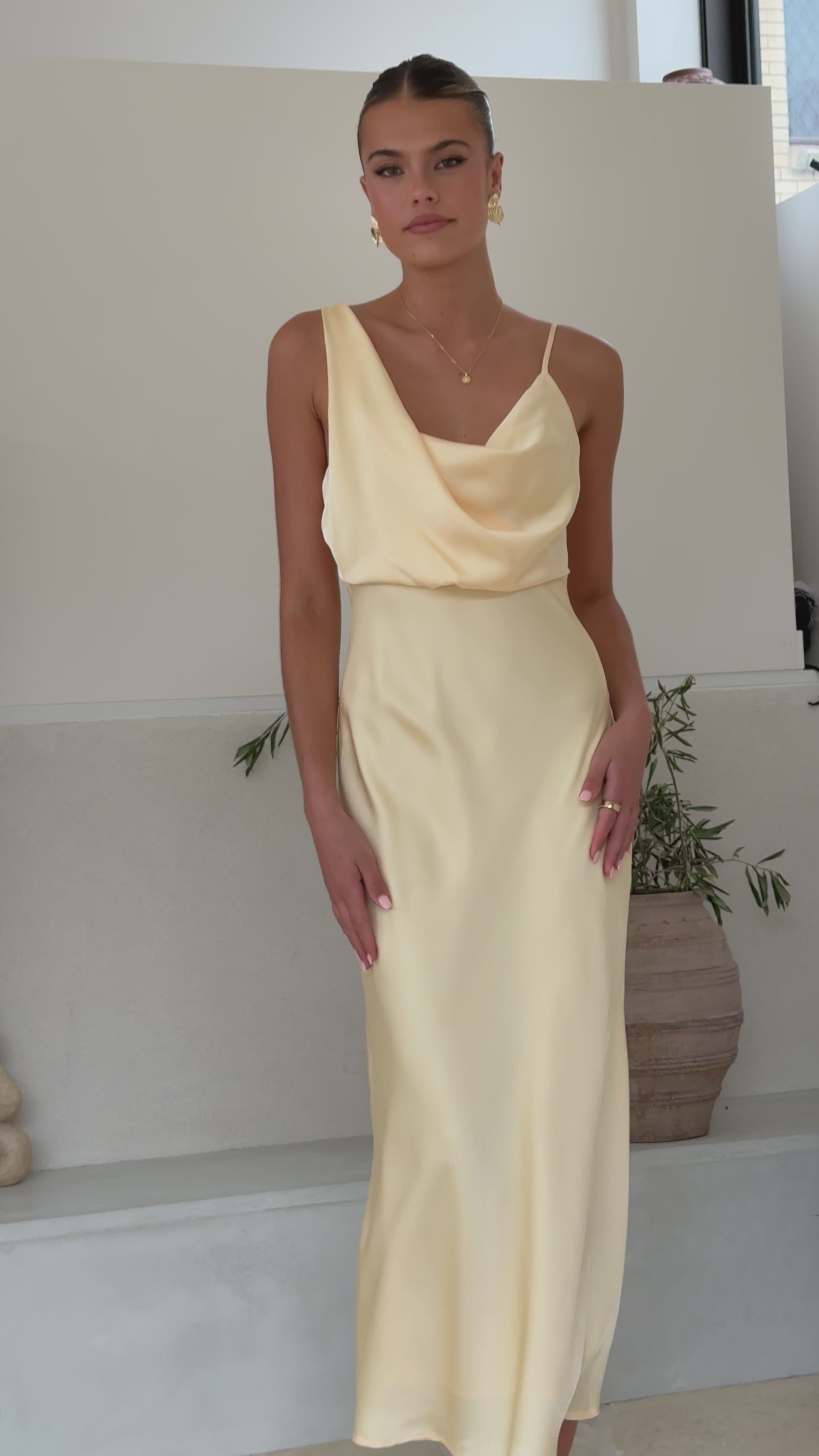 Audrey Maxi Dress - Yellow
