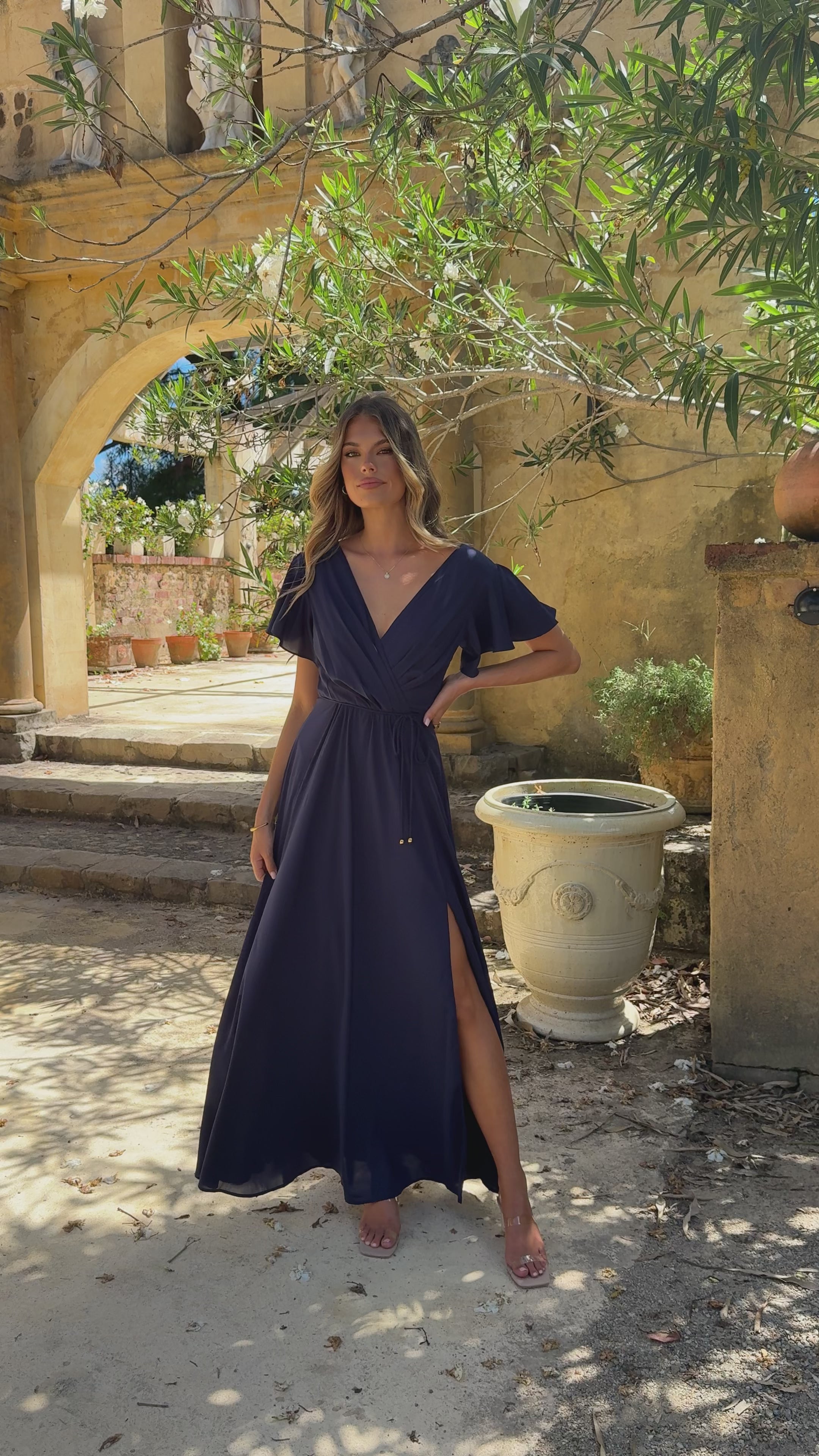 Charlize Maxi Dress - Navy