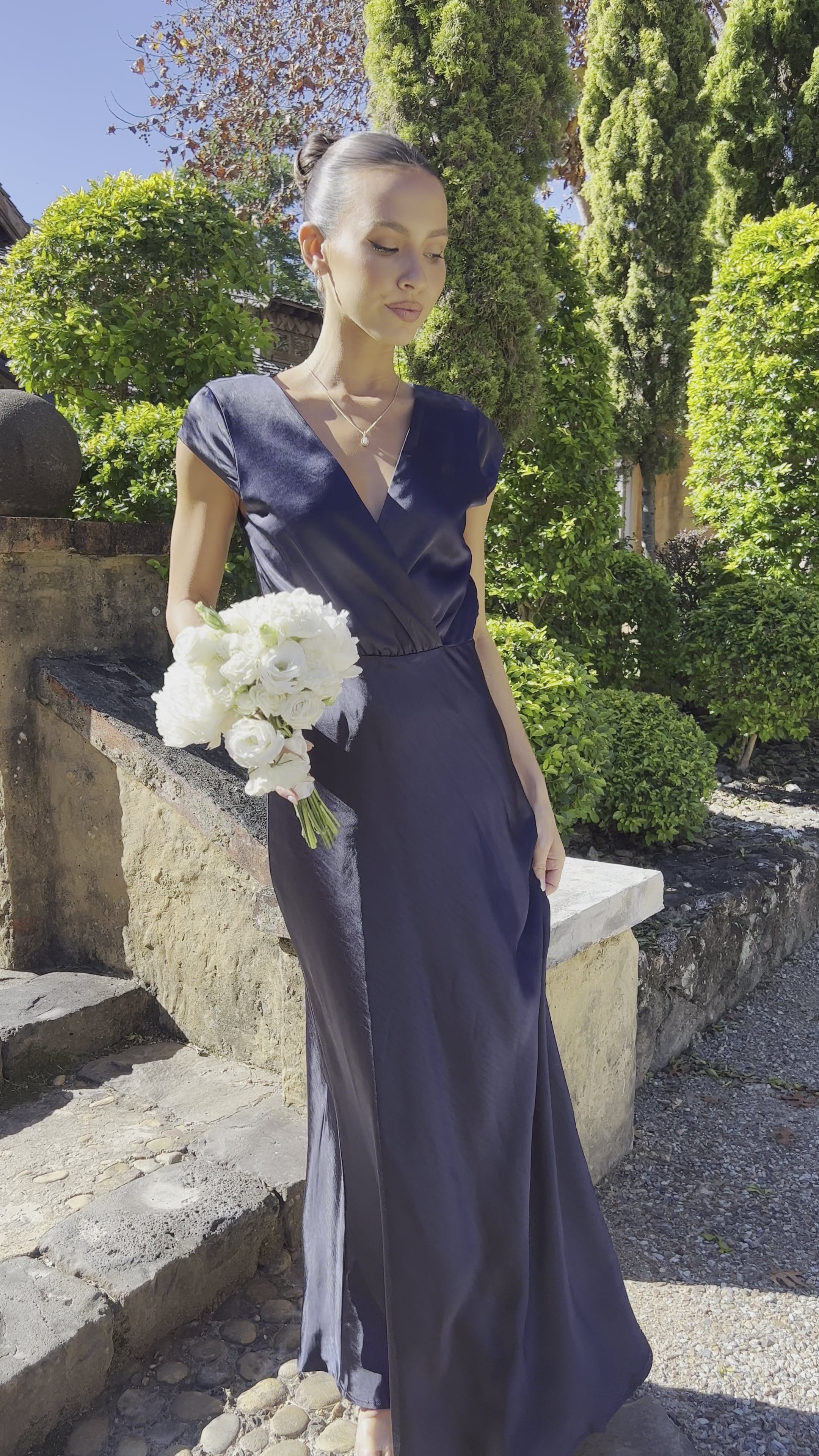 Selma Maxi Dress - Navy