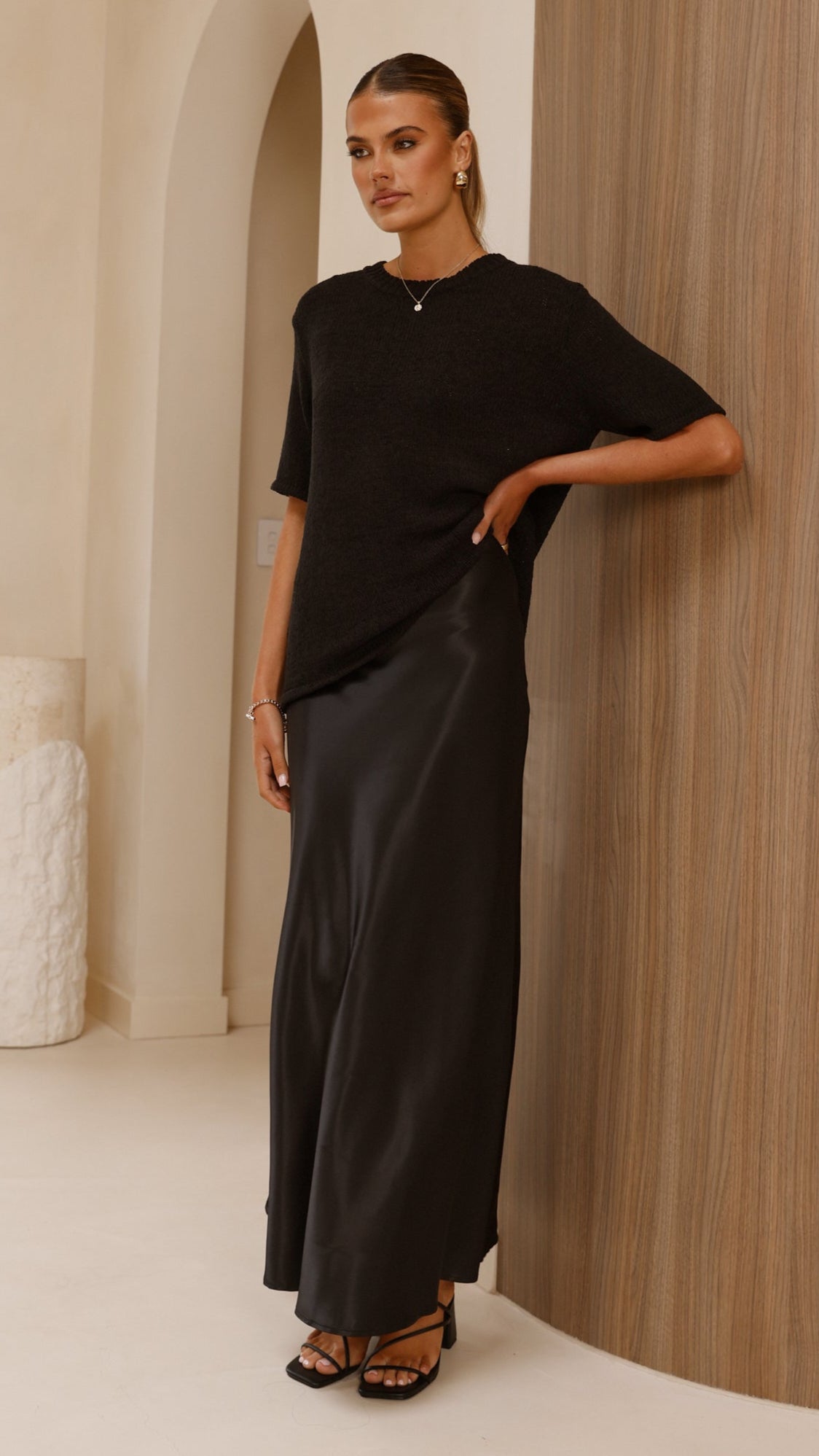 Amara Knit Top - Black