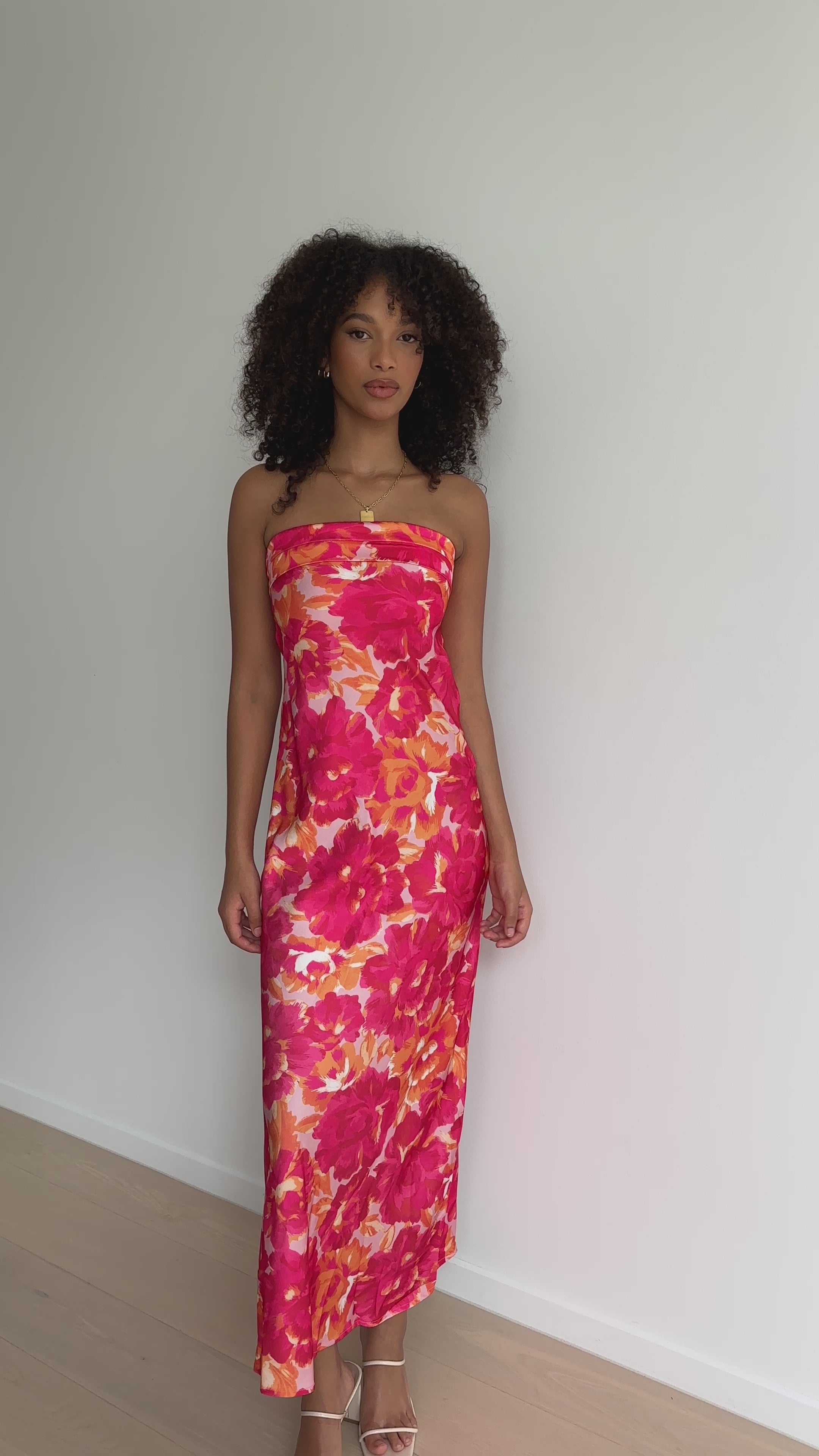 Miya Maxi Dress - Pink/Red Floral
