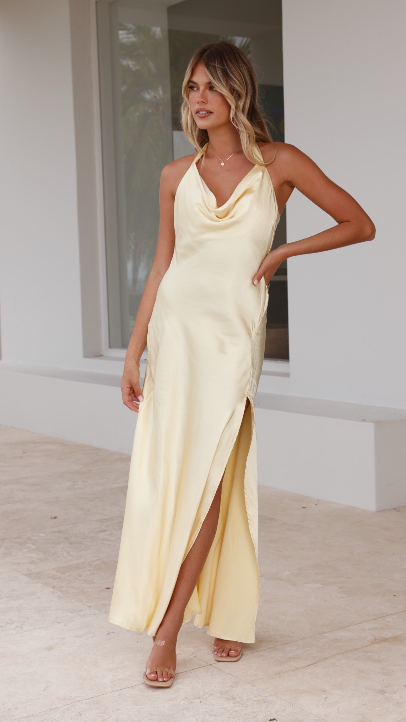 Sian Maxi Dress - Yellow