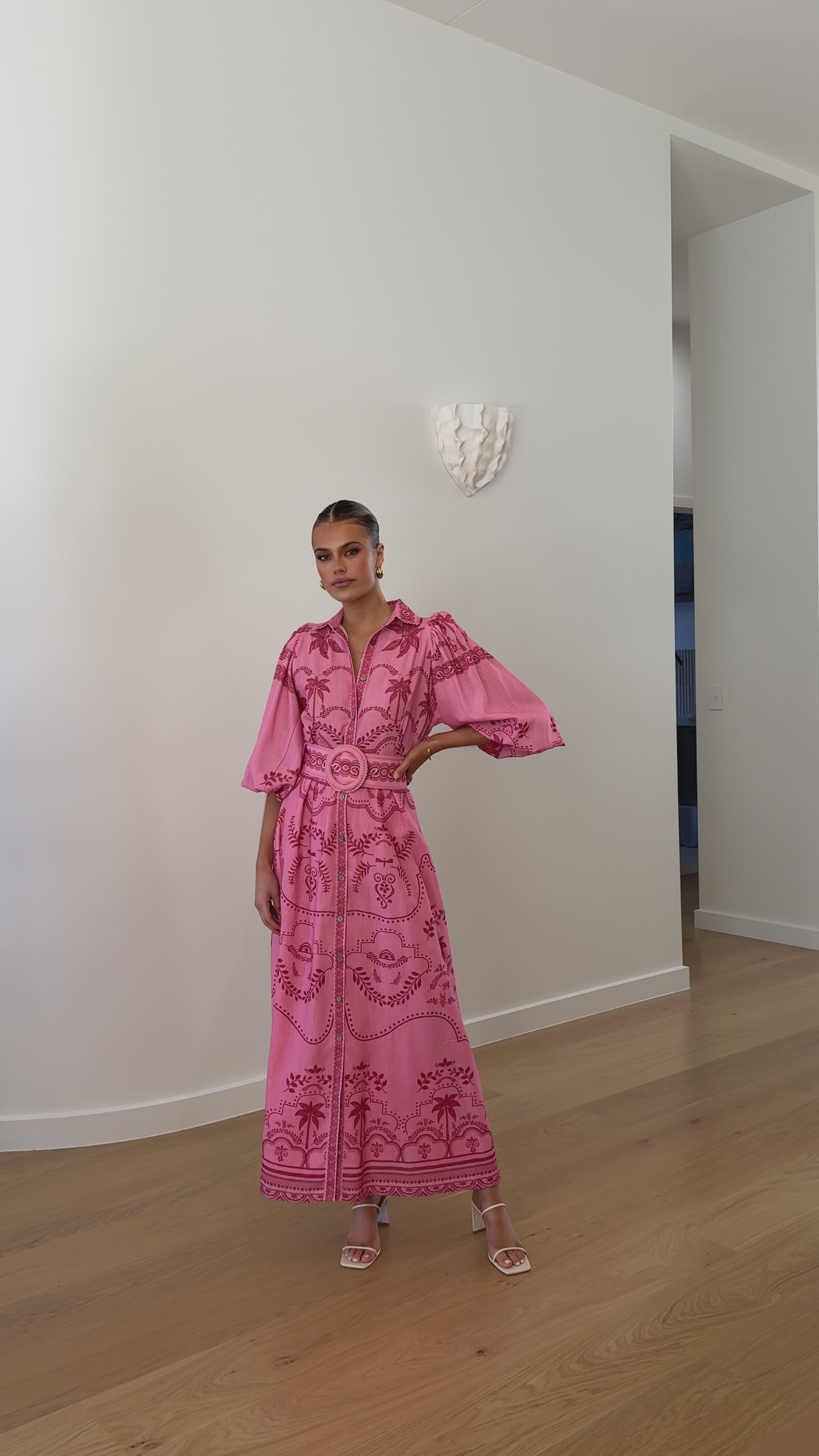 Xander Long Sleeve Maxi Dress - Mulberry