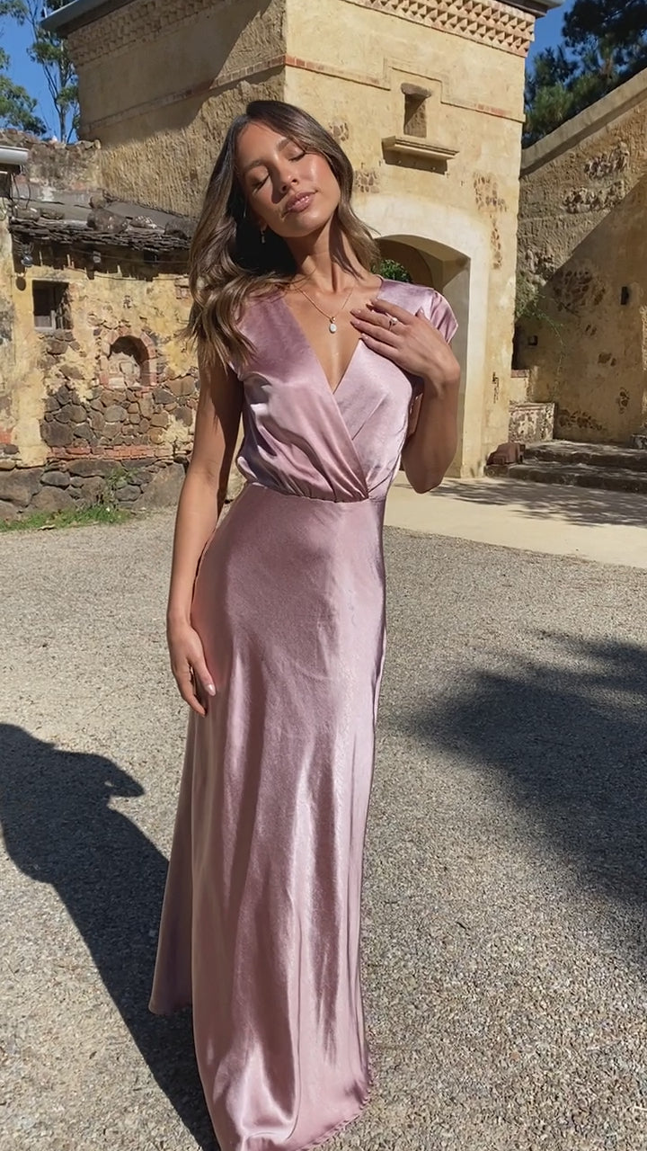 Selma Maxi Dress - Dusty Pink