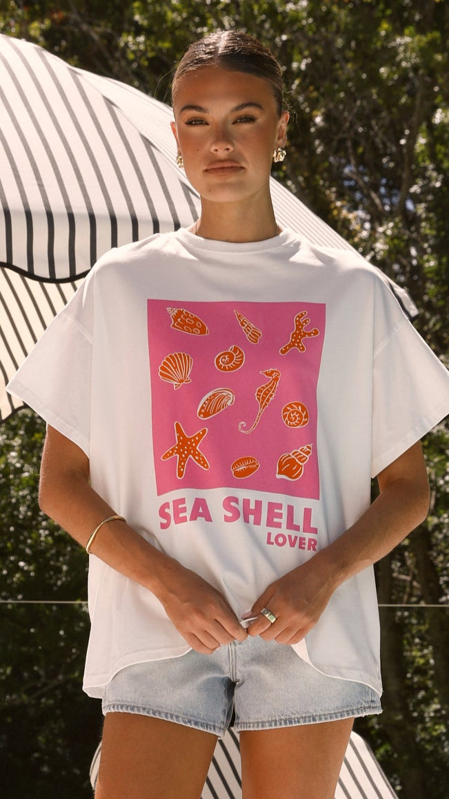 Seashell Lover Tee - White