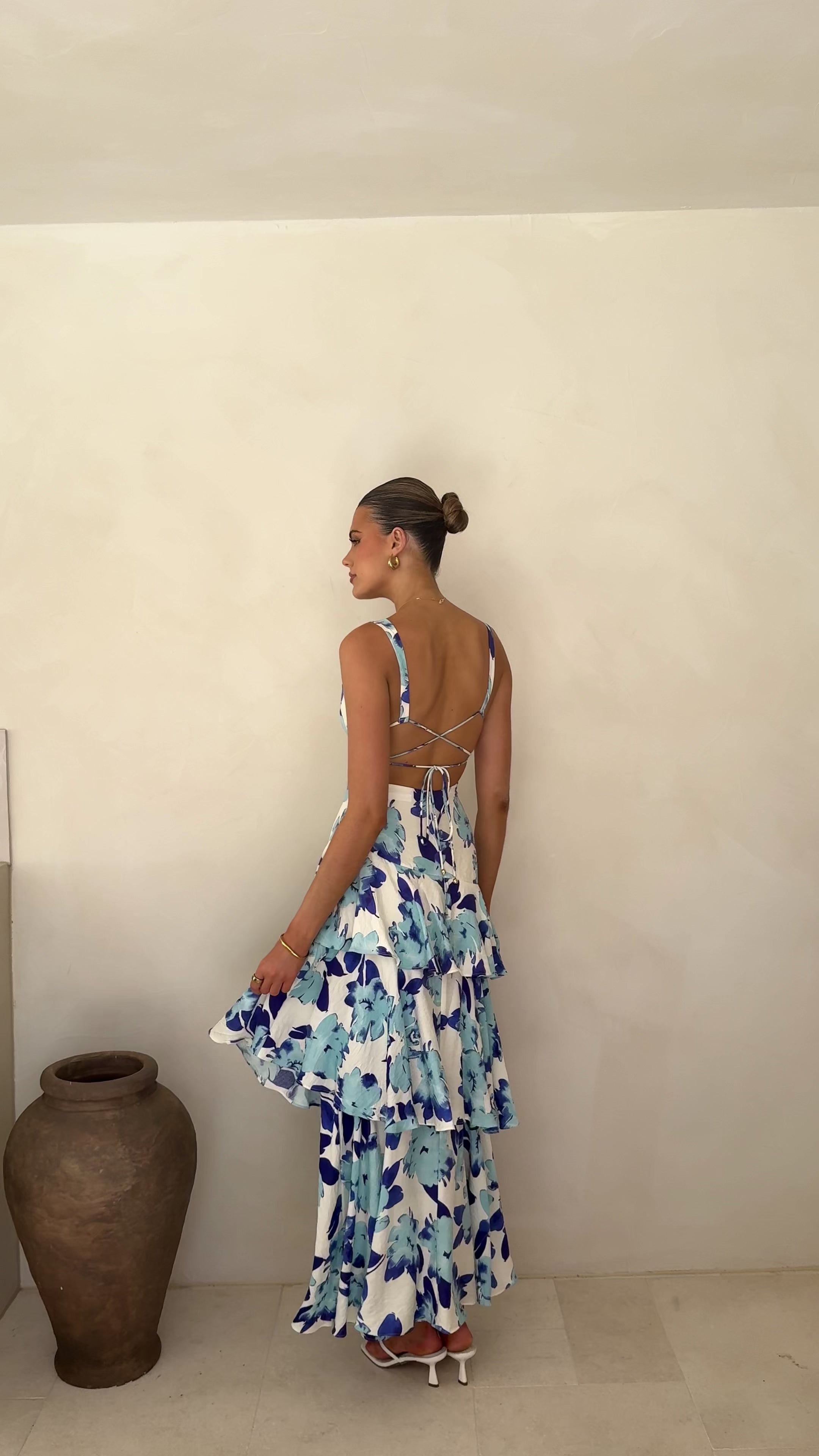 Stasie Maxi Dress - Blue Floral