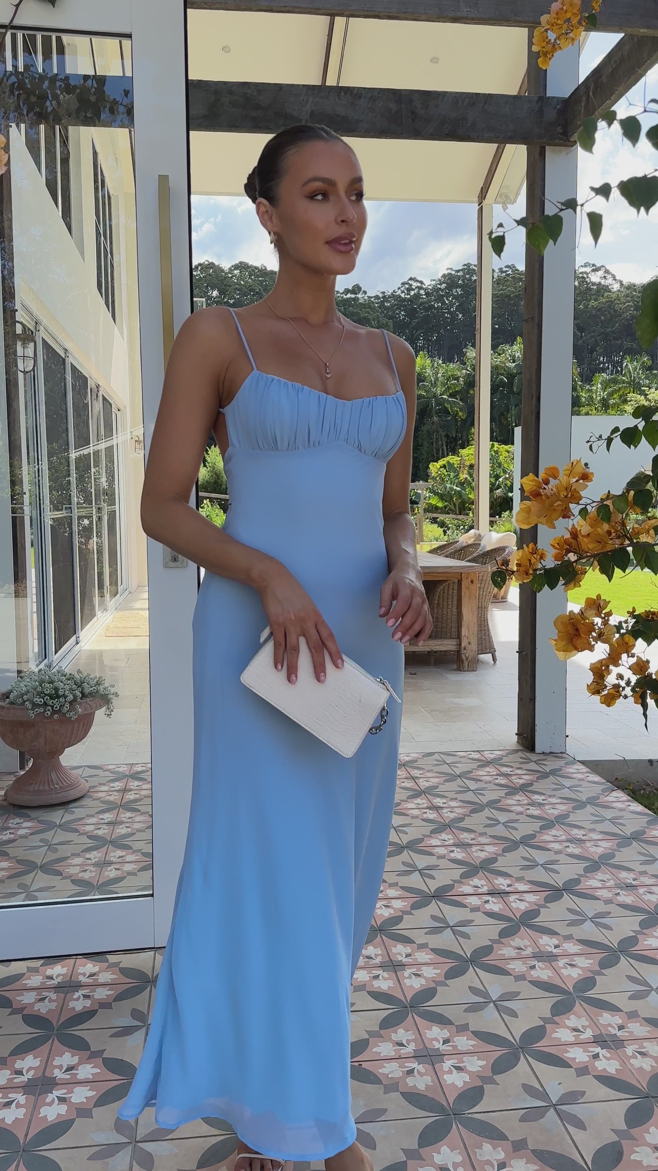 Margie Midi Dress - Blue