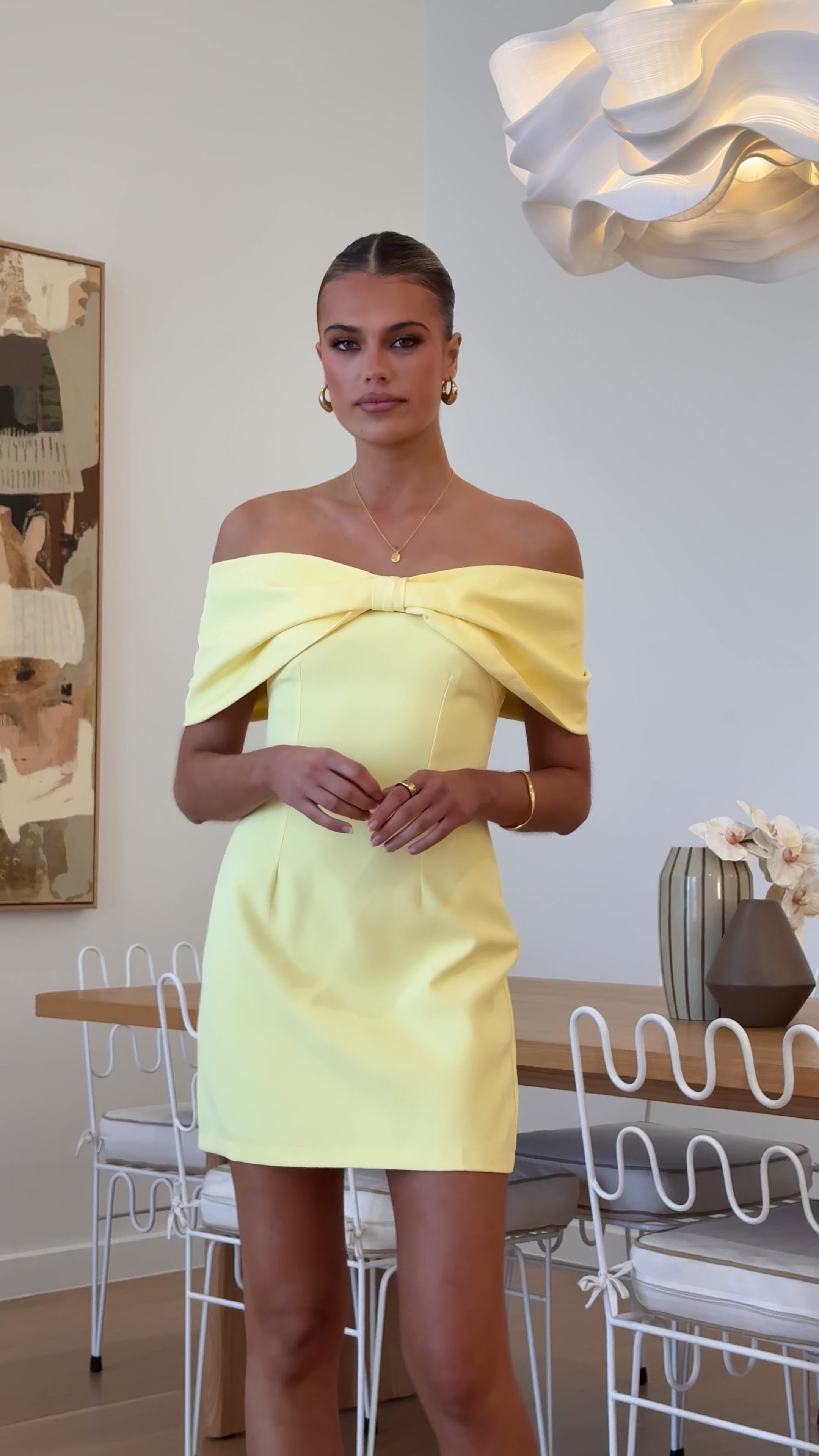 Mia Mini Dress - Yellow