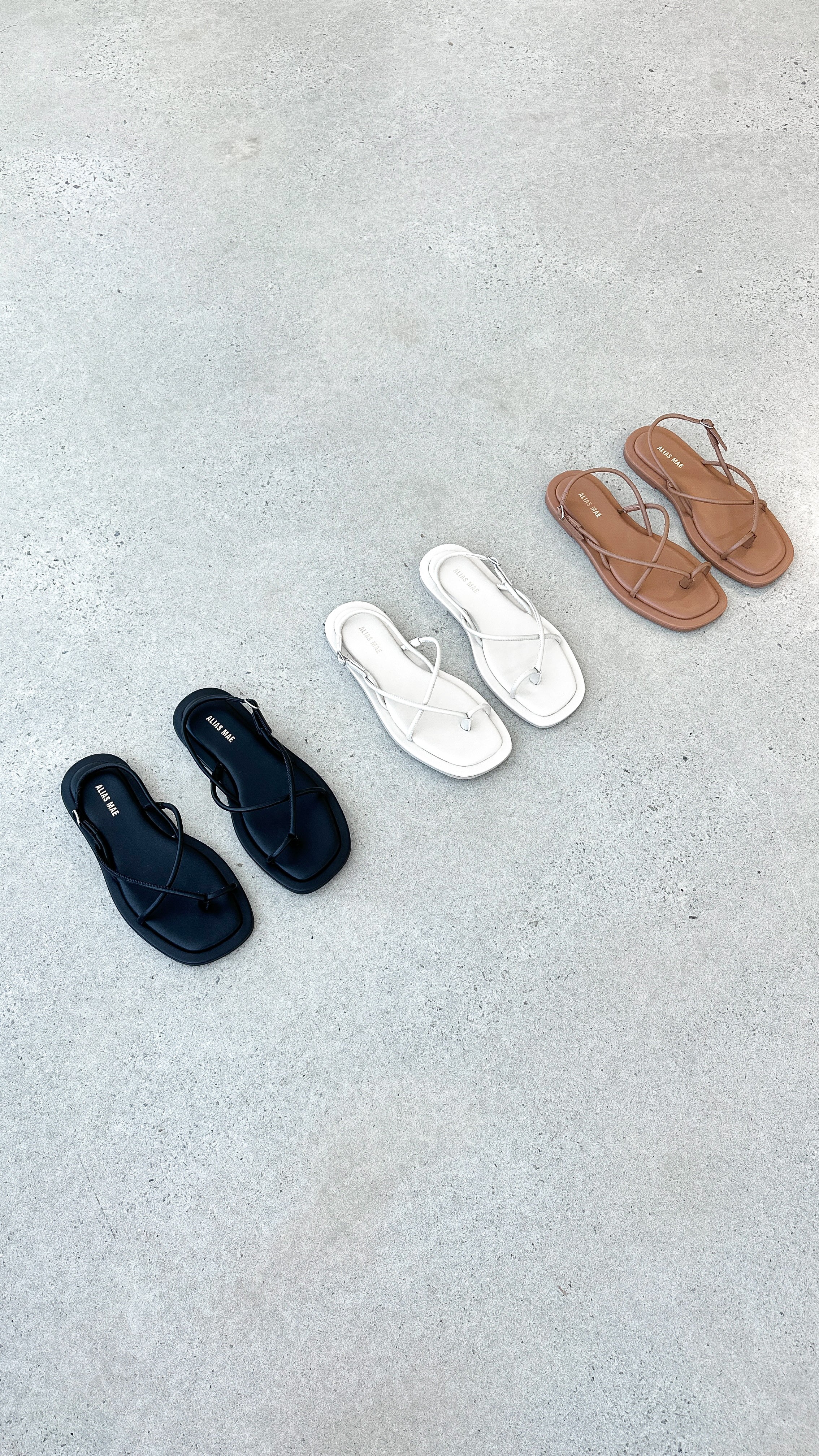 Kendall Sandal - Bone Leather