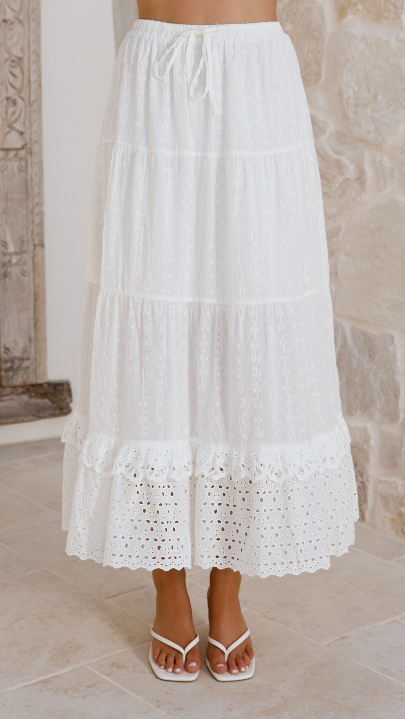 Majella Maxi Skirt - White