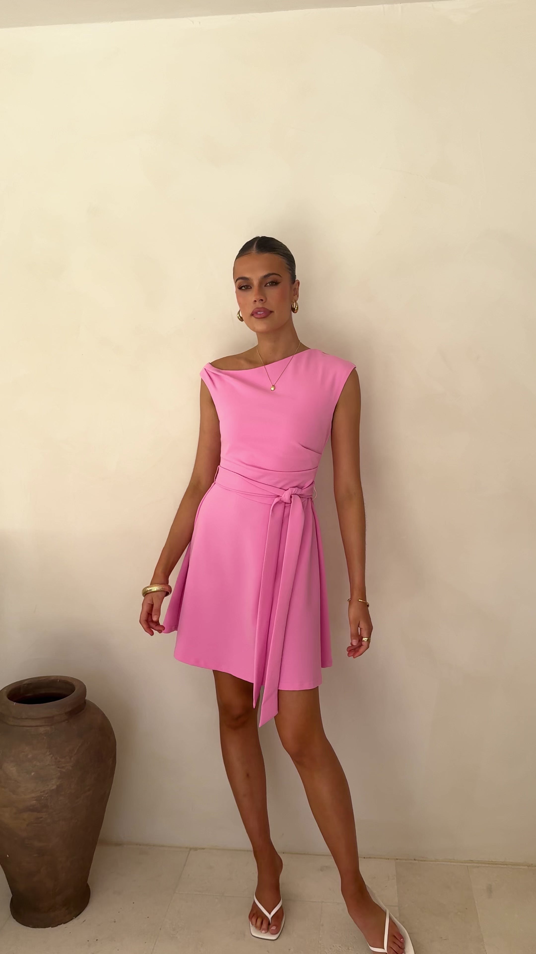 Gem Mini Dress - Pink
