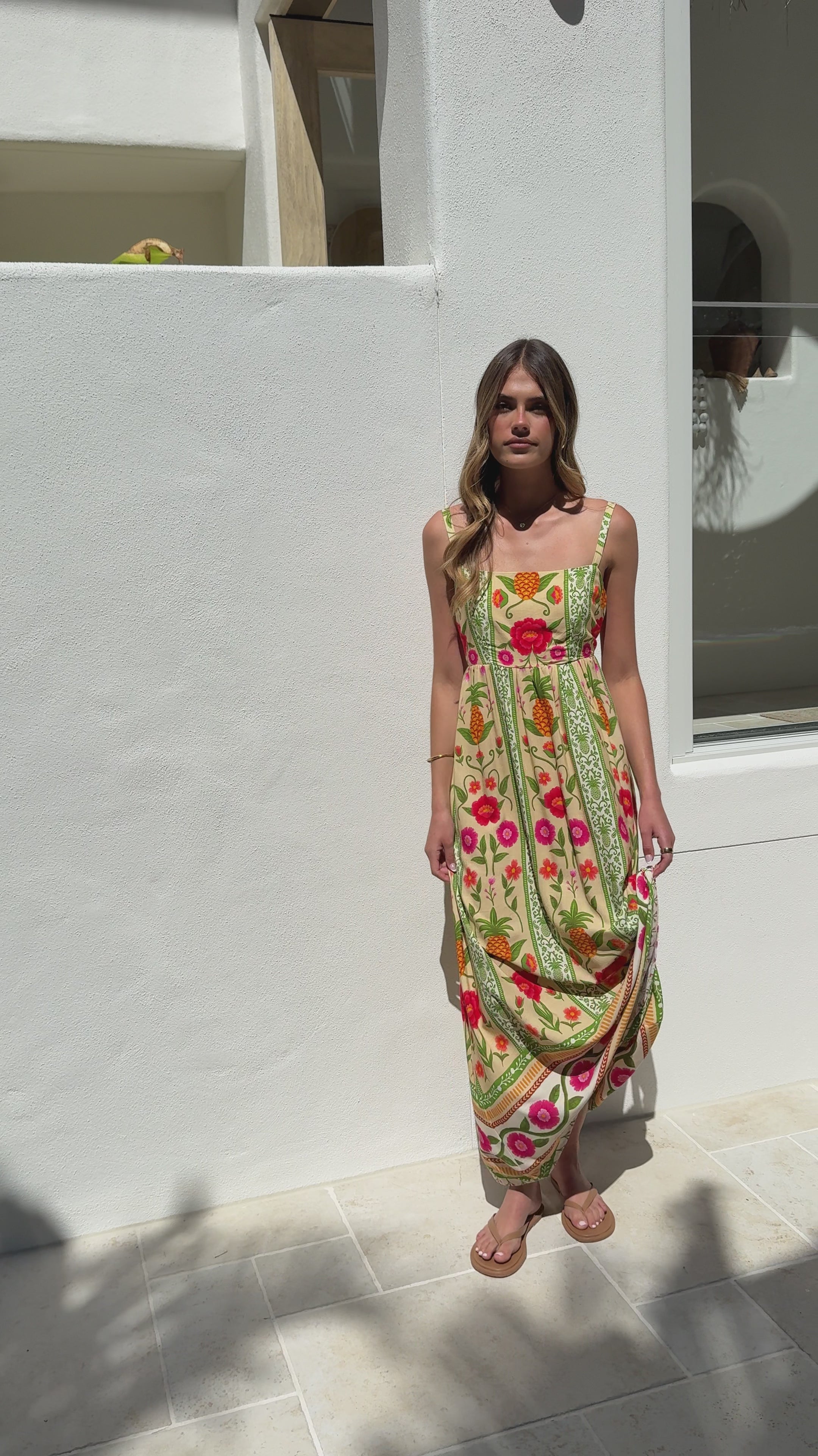 Keziah Maxi Dress - Sunkissed Print