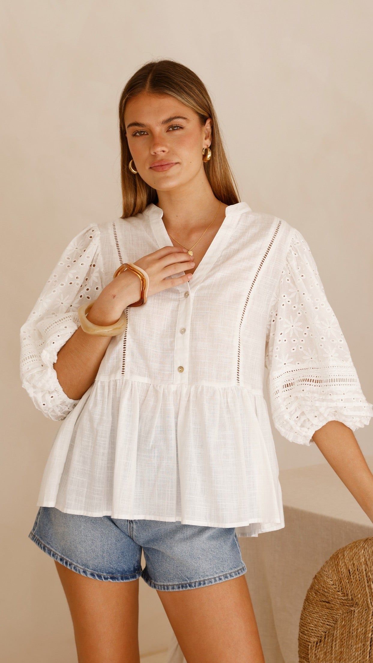 Winslet Top - White