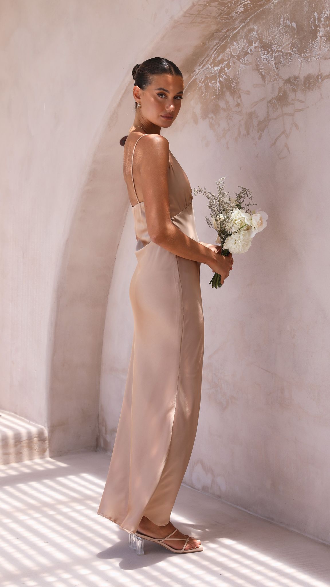 Ziah Maxi Dress - Latte