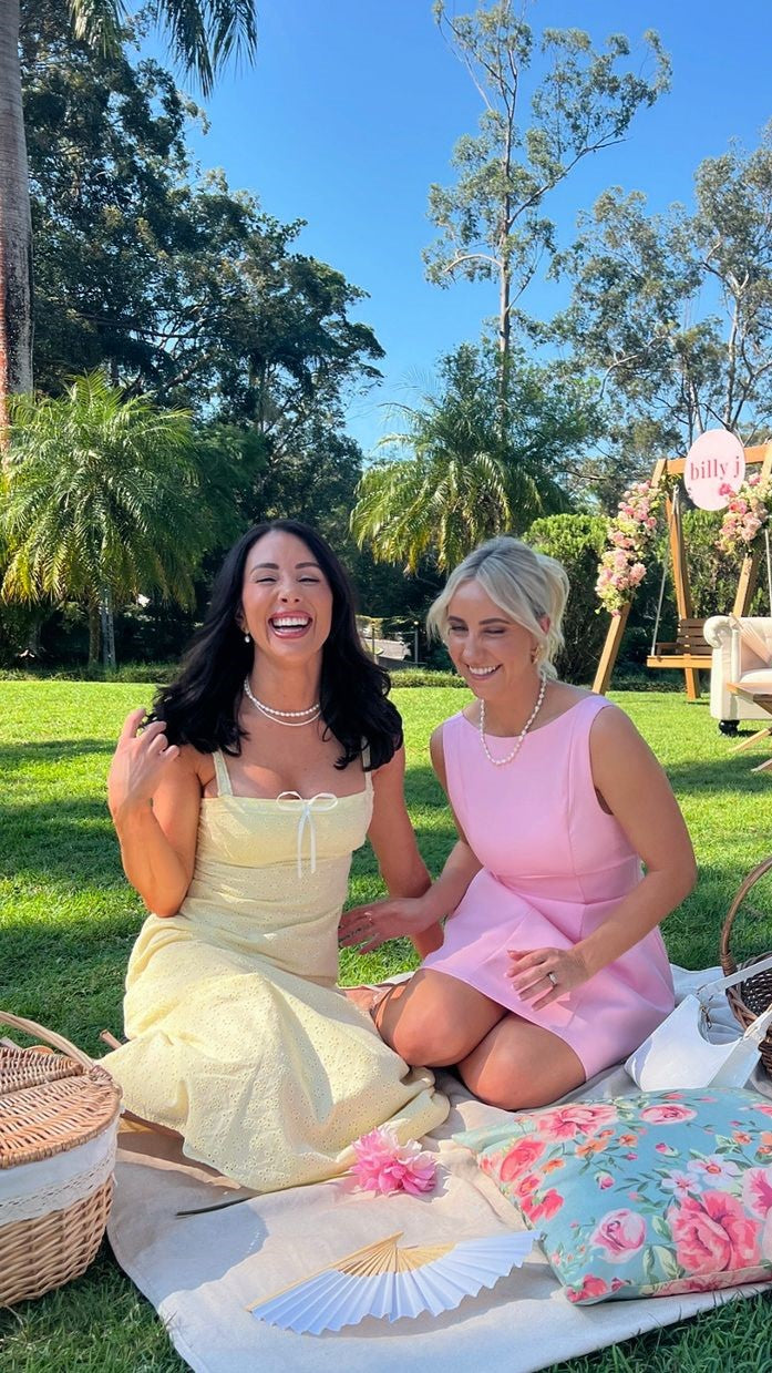 Romy Maxi Dress - Yellow / White