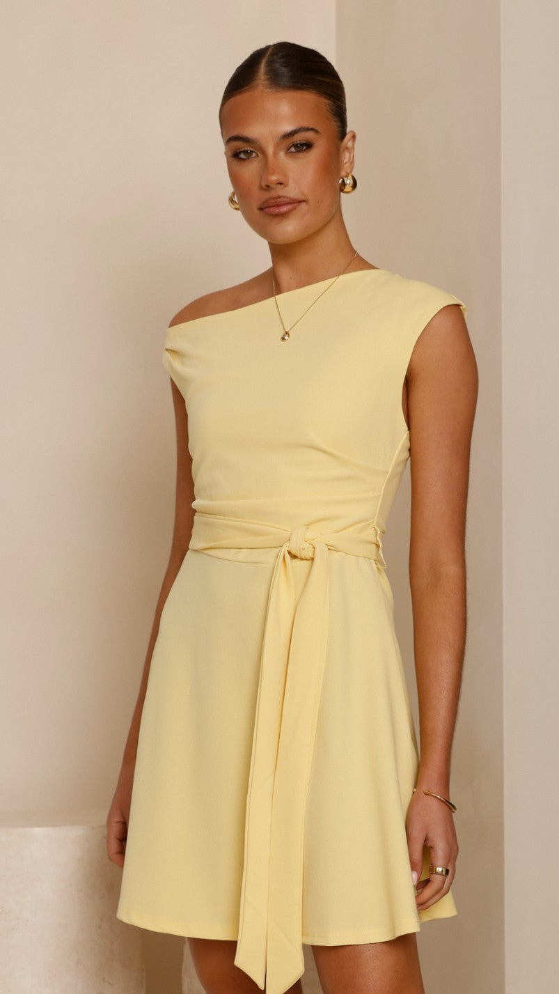 Gem Mini Dress - Yellow