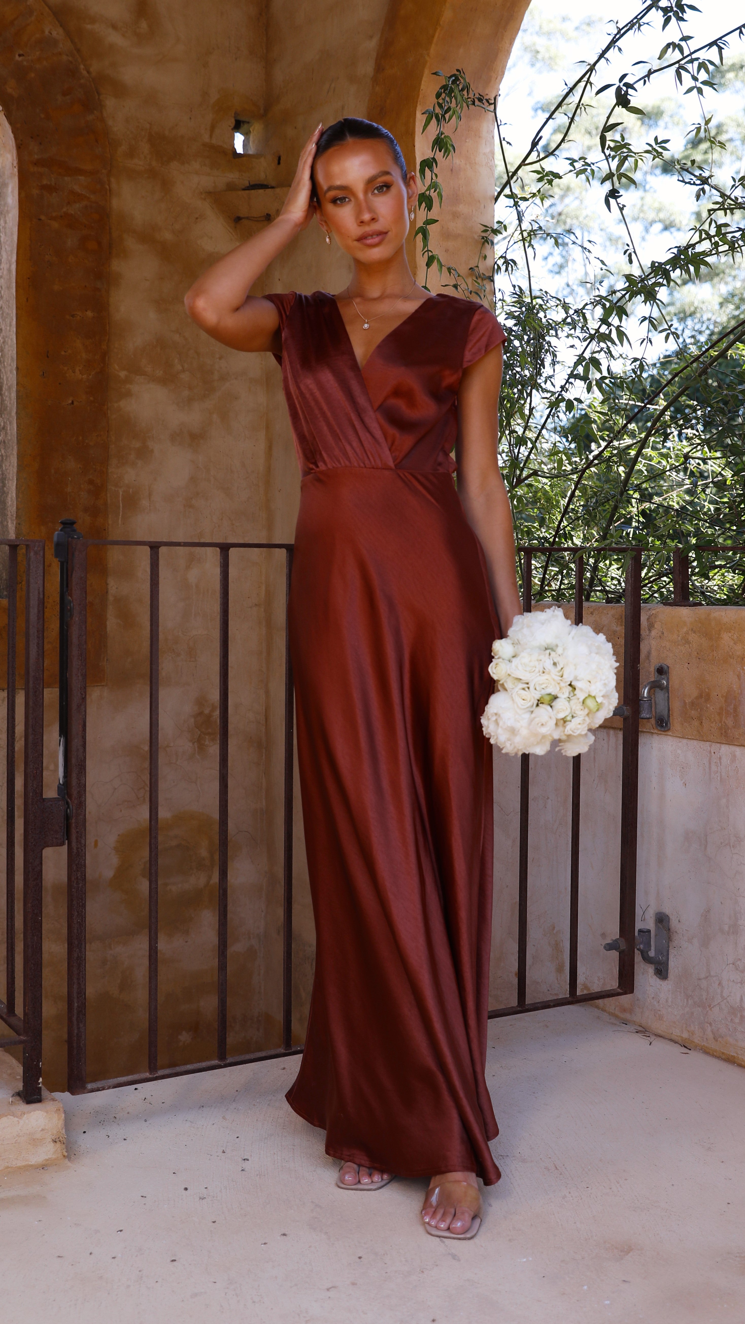 Selma Maxi Dress - Rust