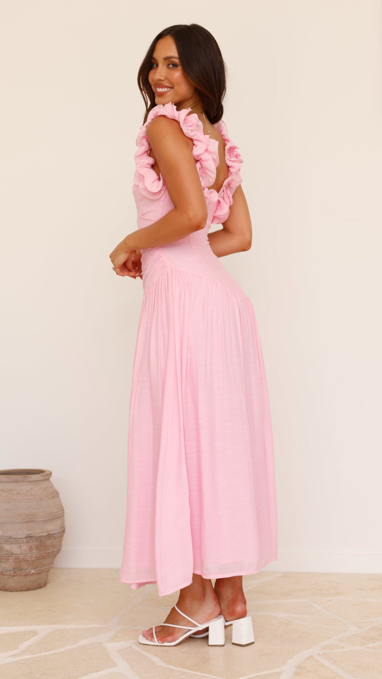 Alma Maxi Dress - Pink