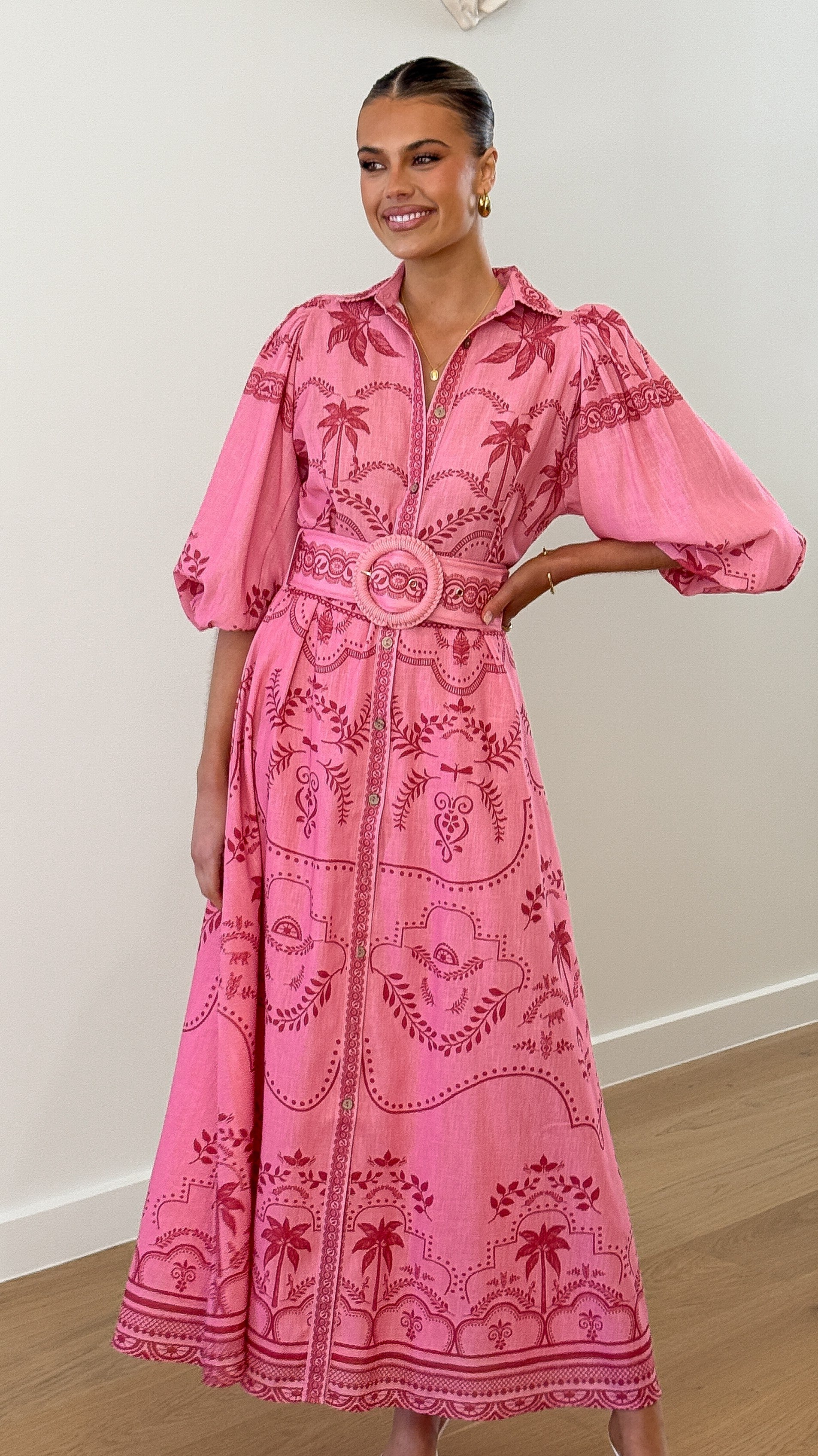 Xander Long Sleeve Maxi Dress - Mulberry