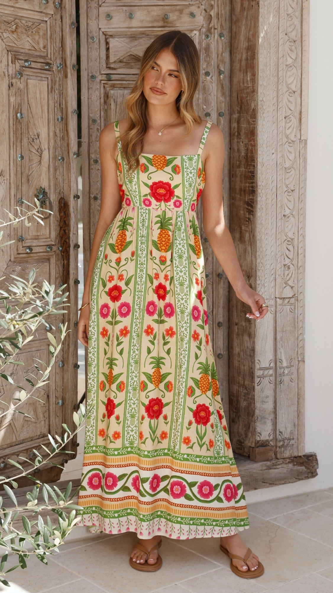 Keziah Maxi Dress - Sunkissed Print