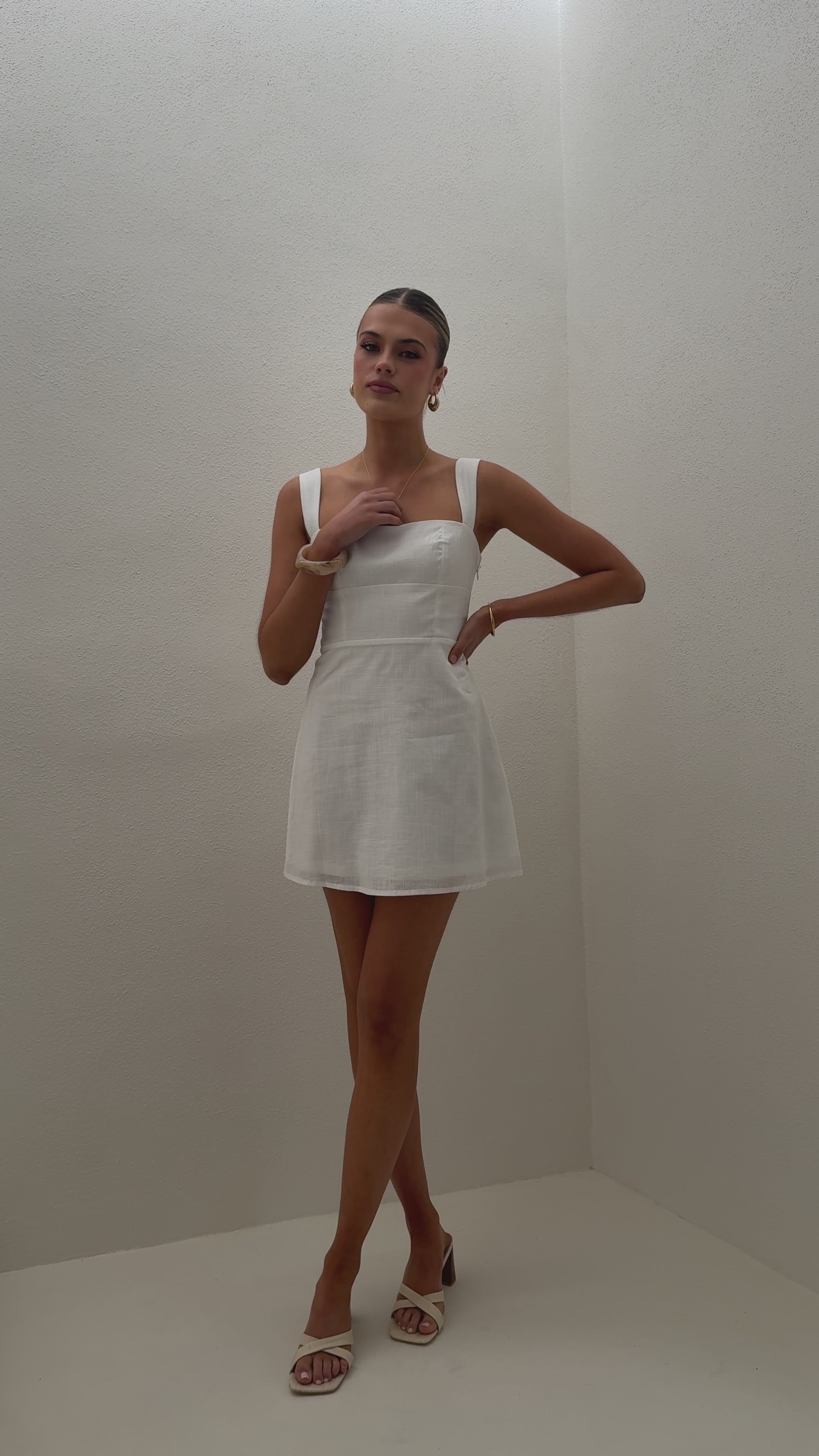 Nadalia Mini Dress - White