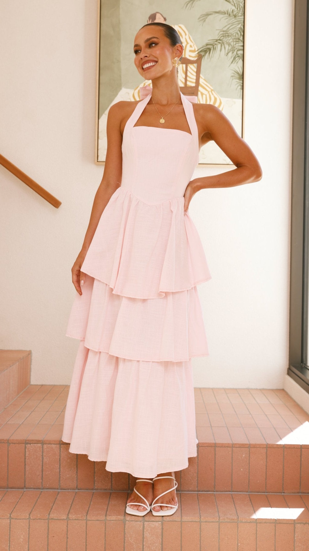 Danais Maxi Dress - Pink