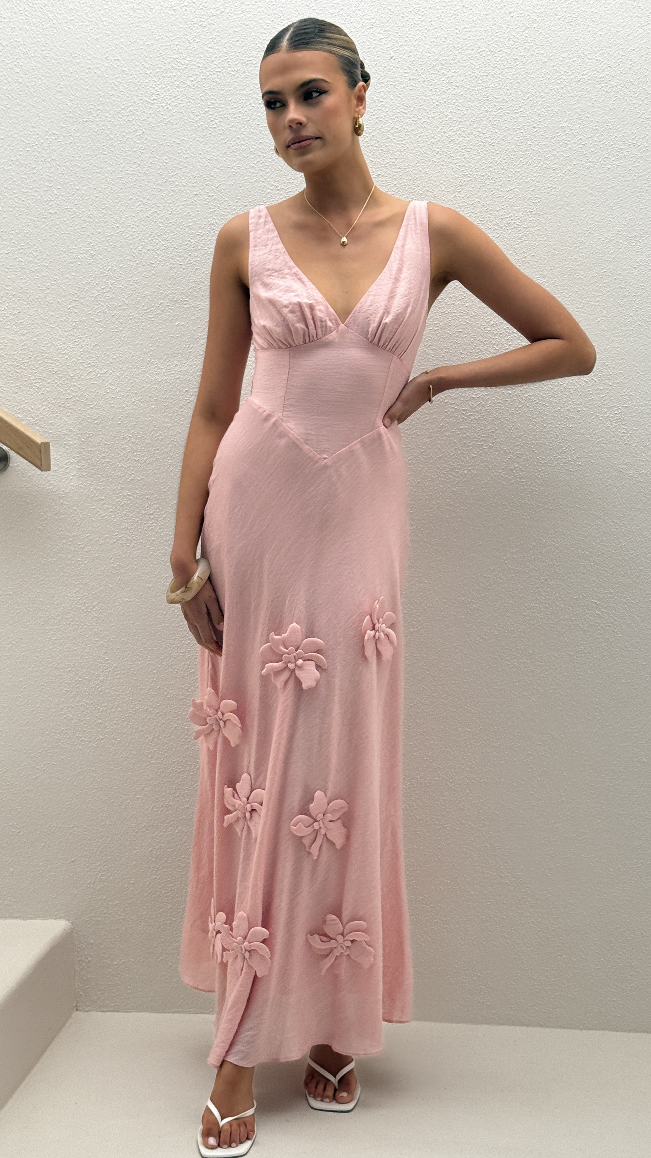 Lavara Maxi Dress - Pink