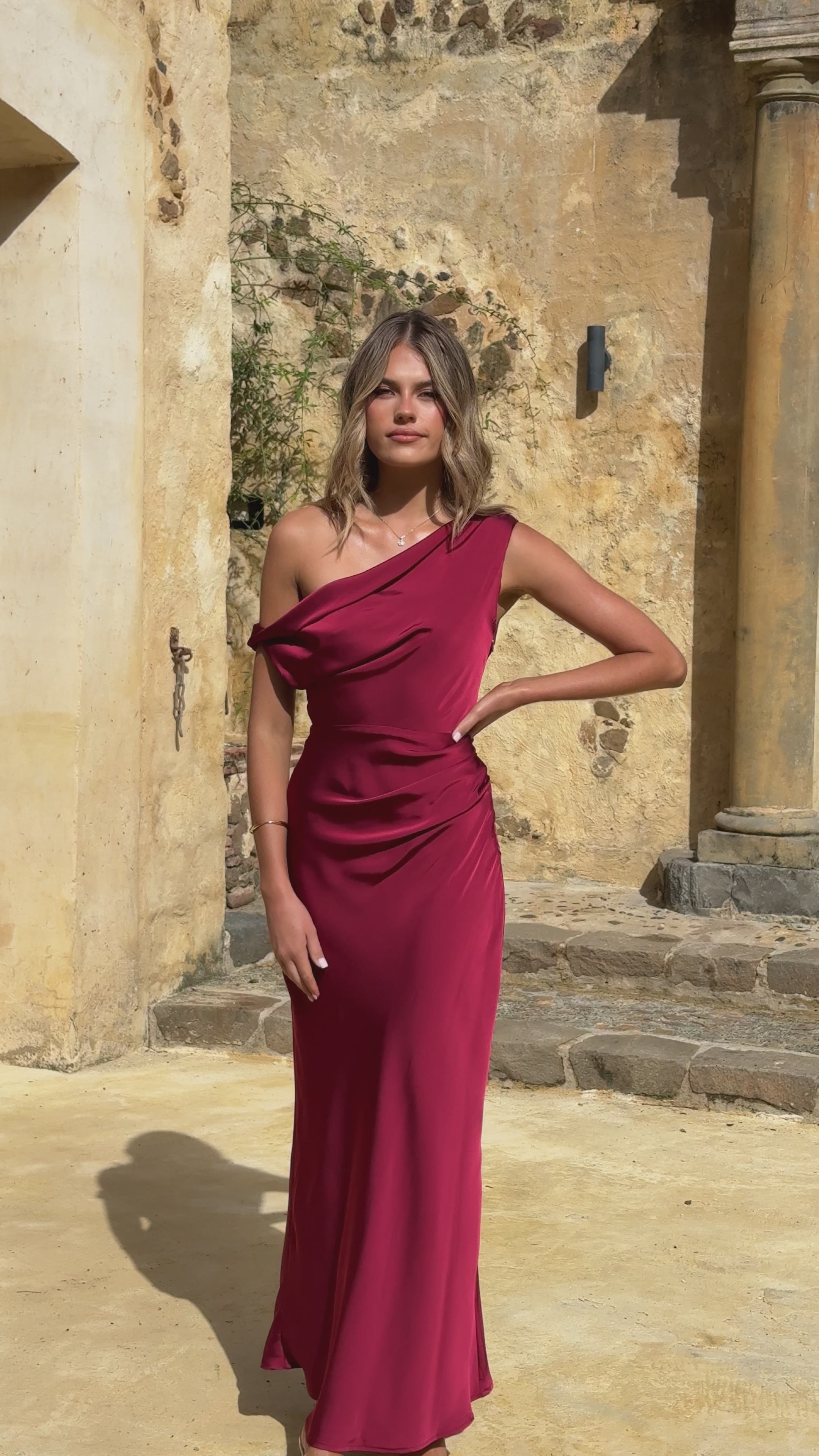 Gigi Maxi Dress - Wine