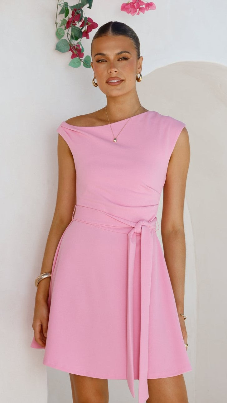 Gem Mini Dress - Pink