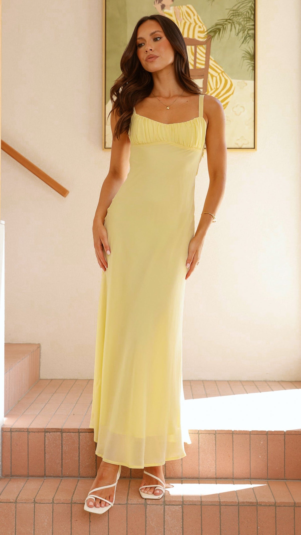 Margo Midi Dress - Yellow