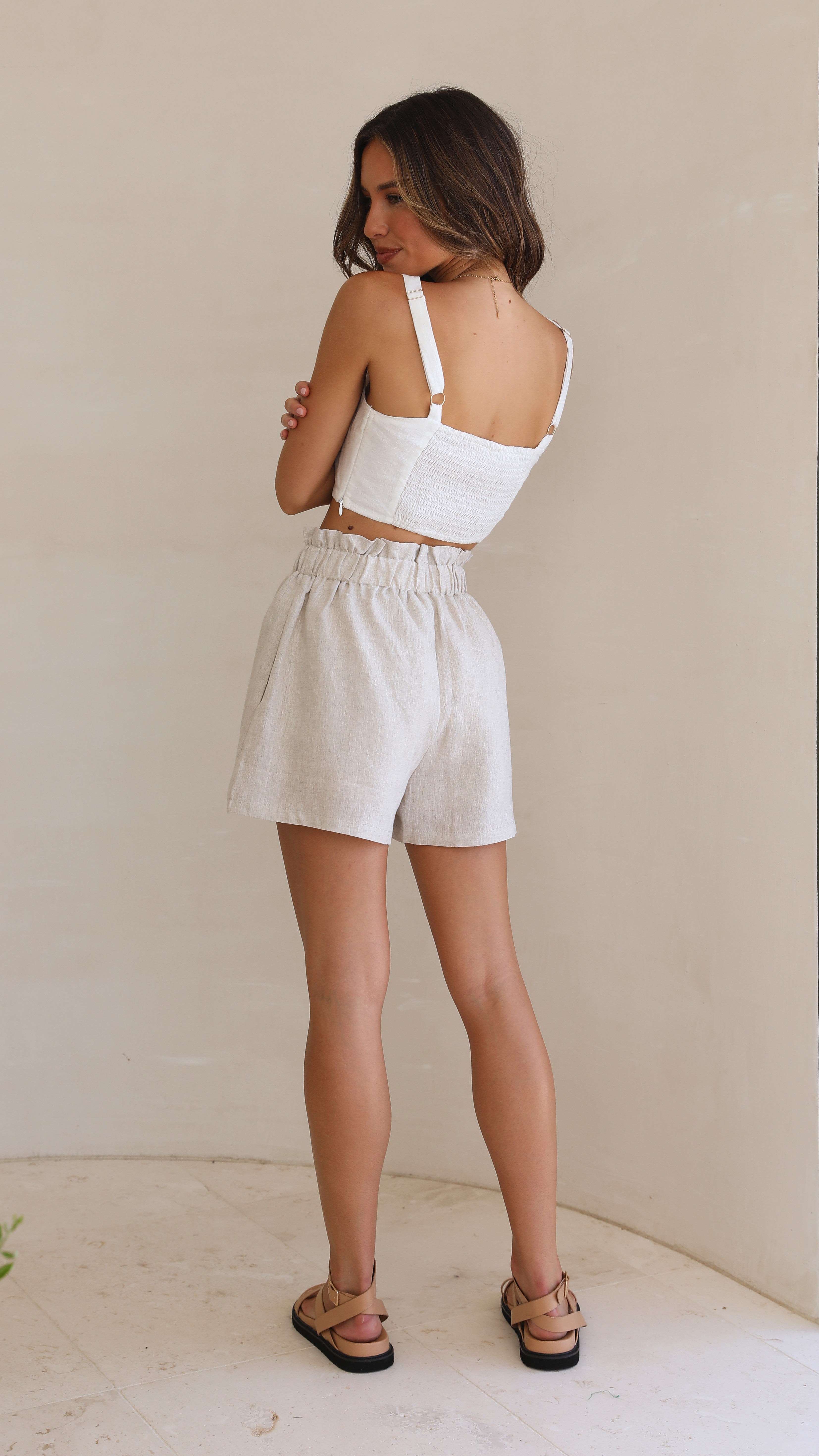 Leila Shorts - Oatmeal