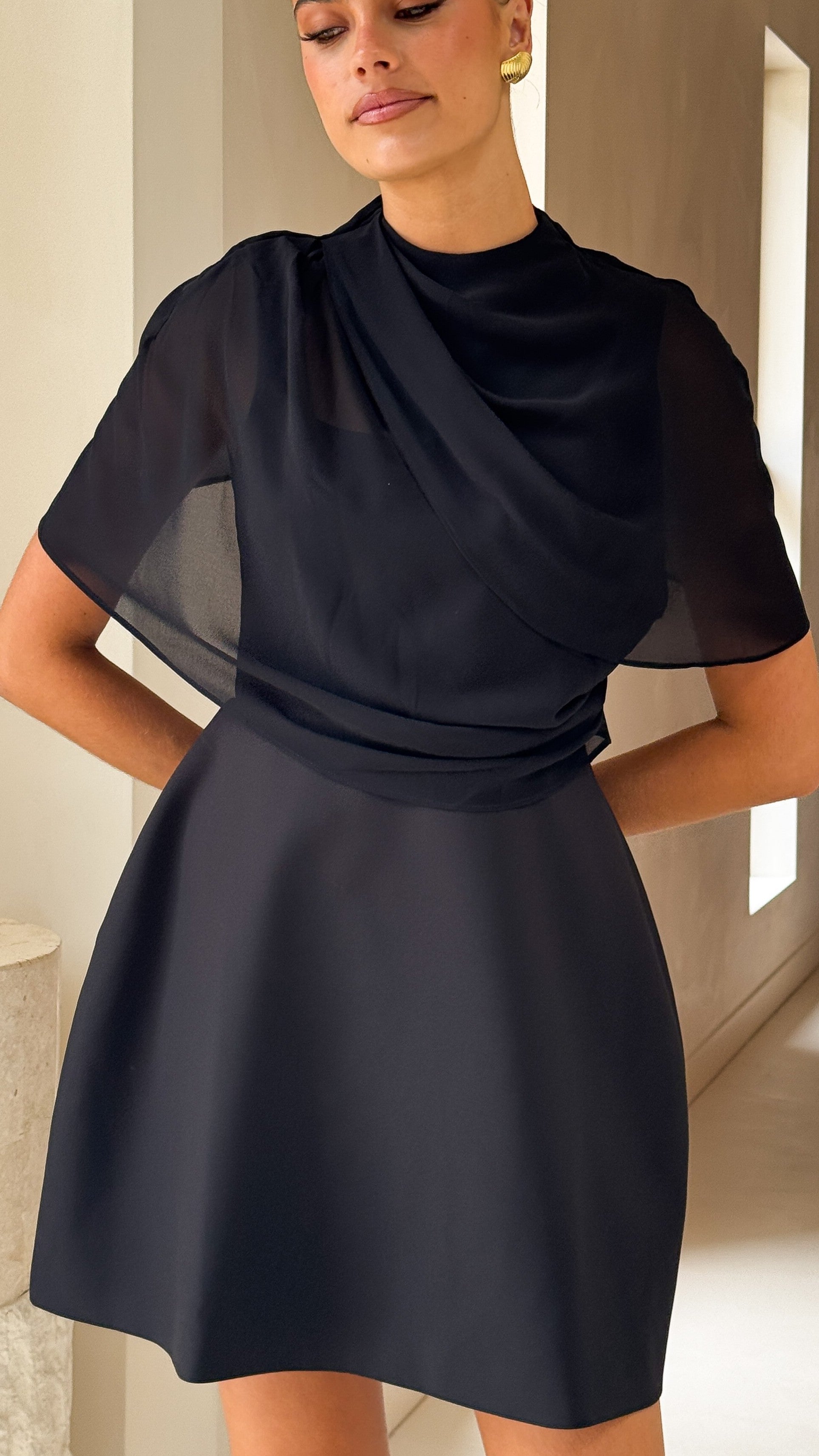 Zahni Mini Dress - Black