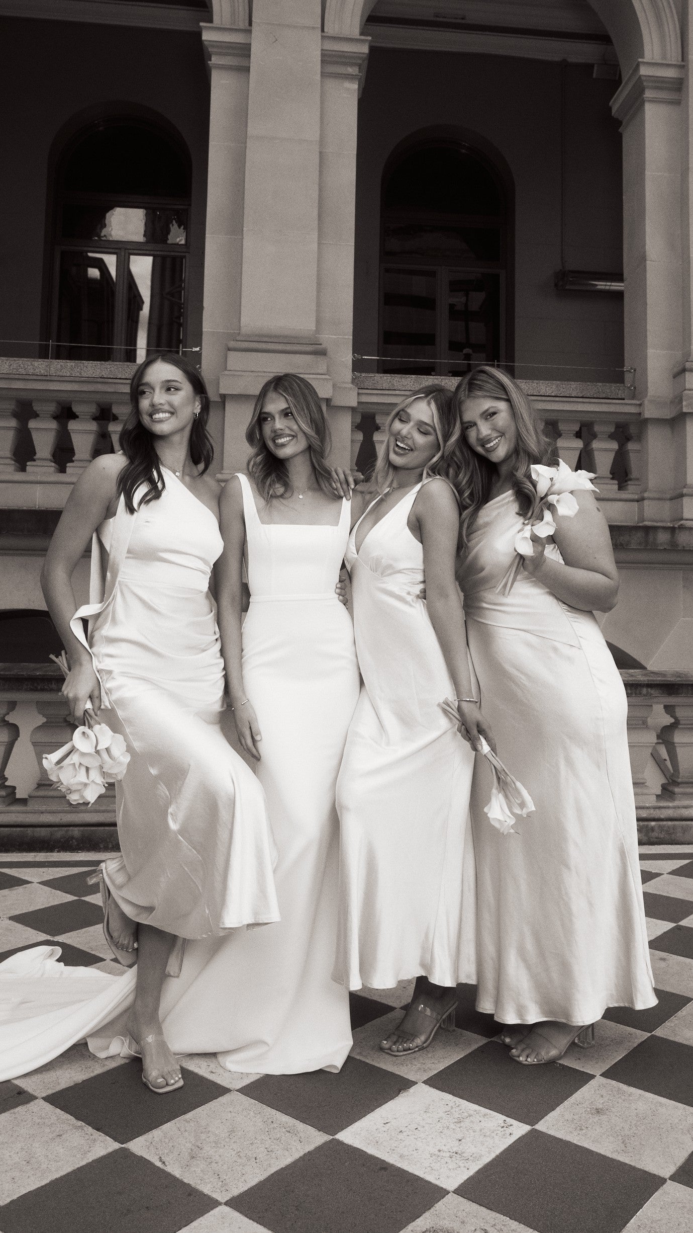 Halle One Shoulder Maxi Dress - Champagne