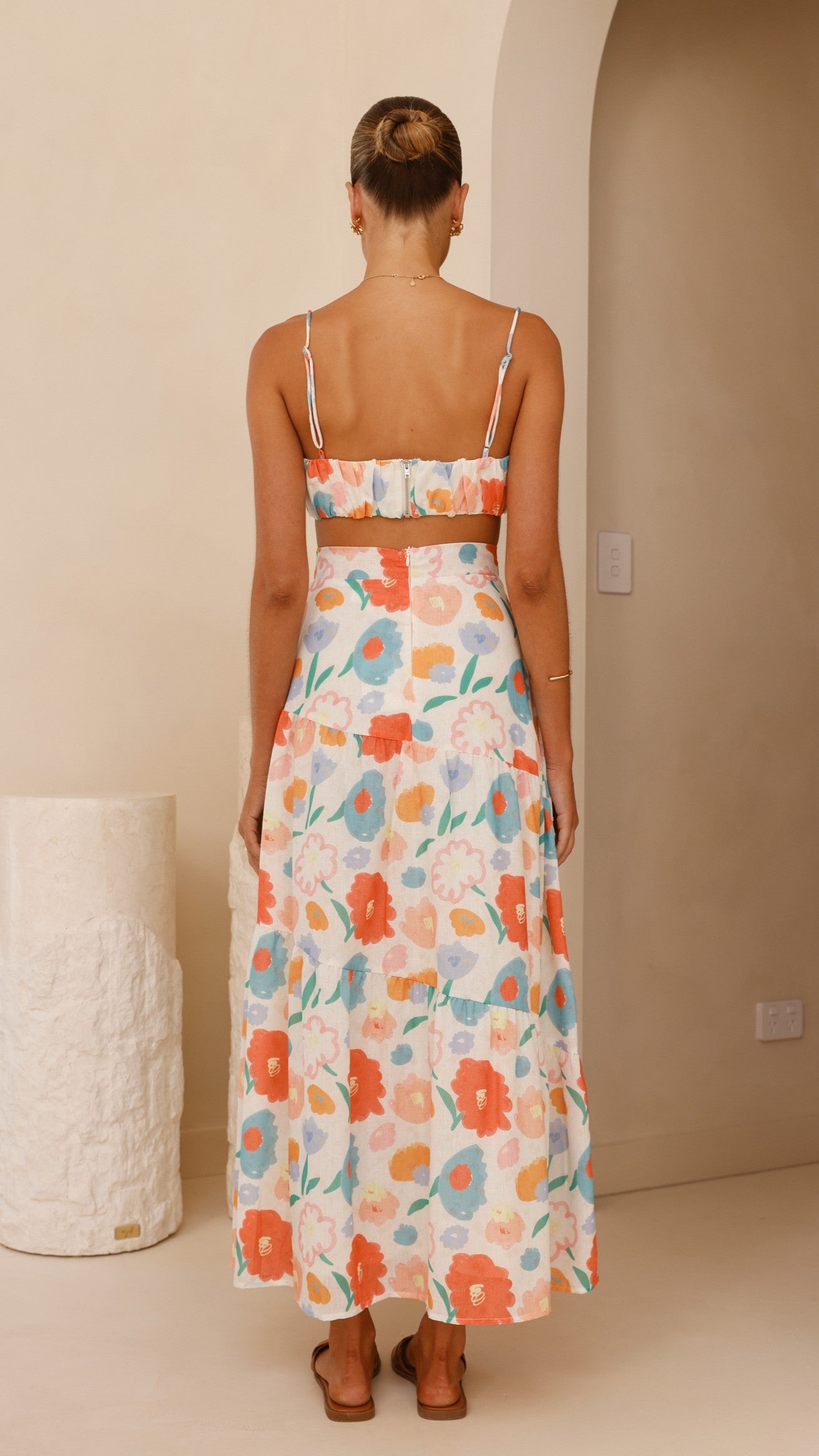 Saraya Top and Skirt Set - Floral Dream