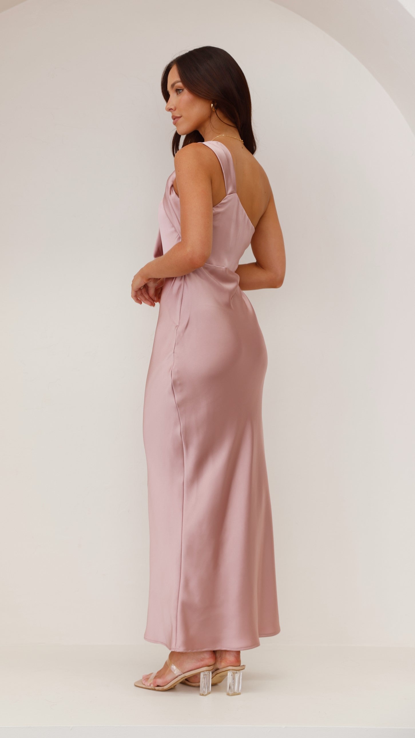 Greta Maxi Dress - Dusty Pink