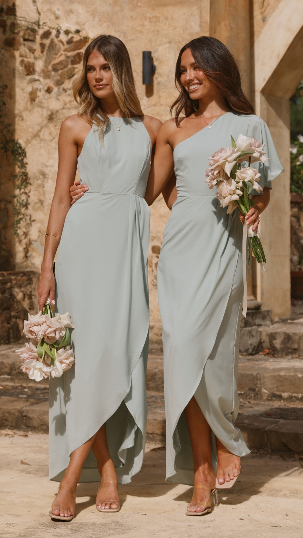 Genevieve Boat Neck Maxi Dress - Sage