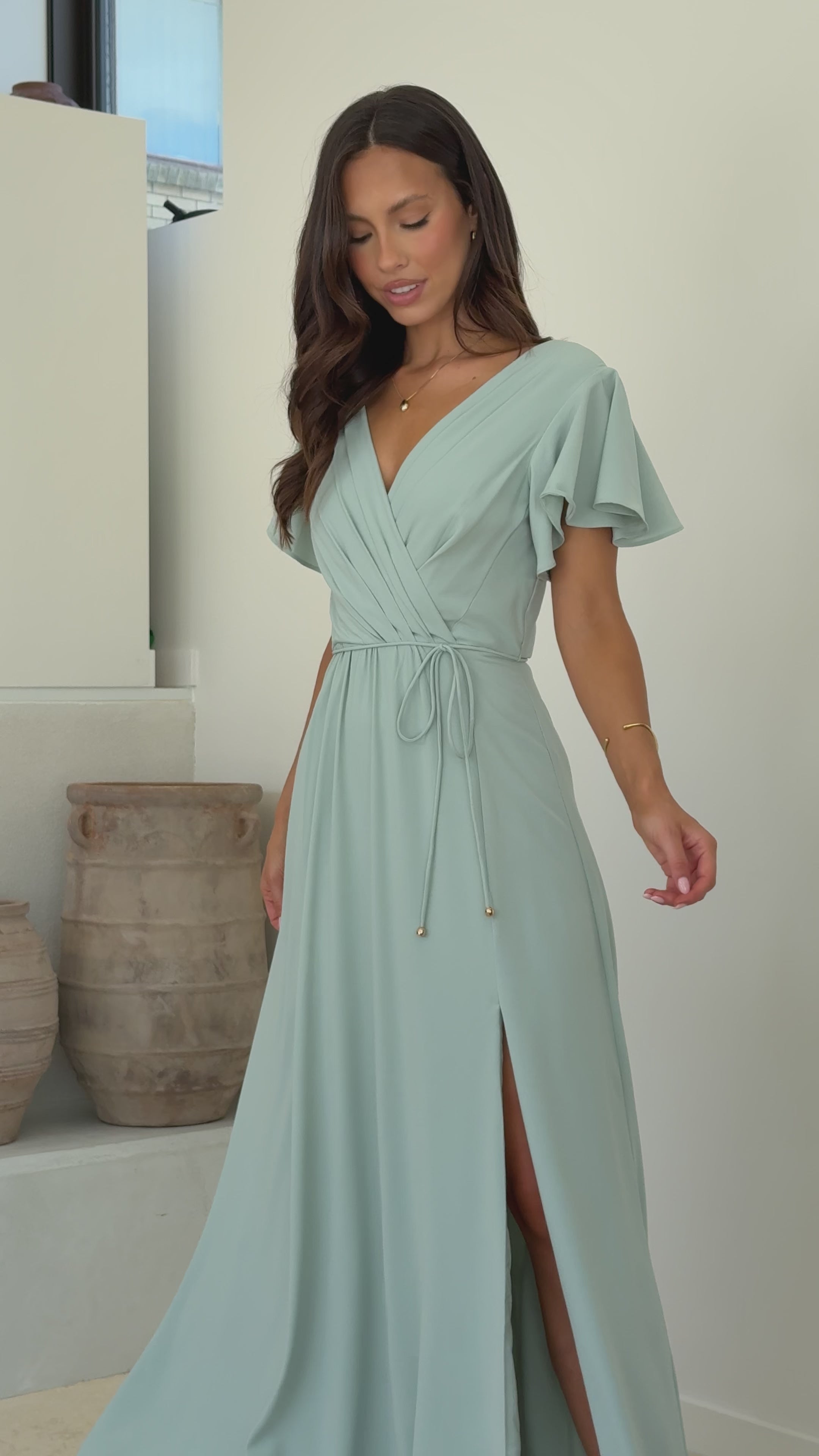 Charlize Maxi Dress - Sage