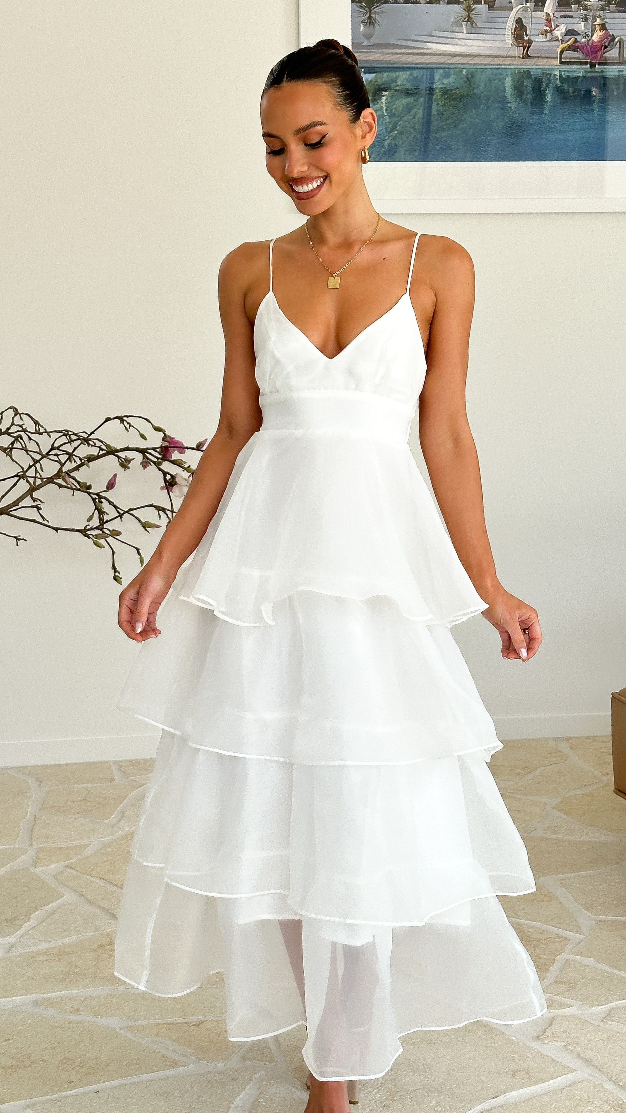 Shayla Maxi Dress - White