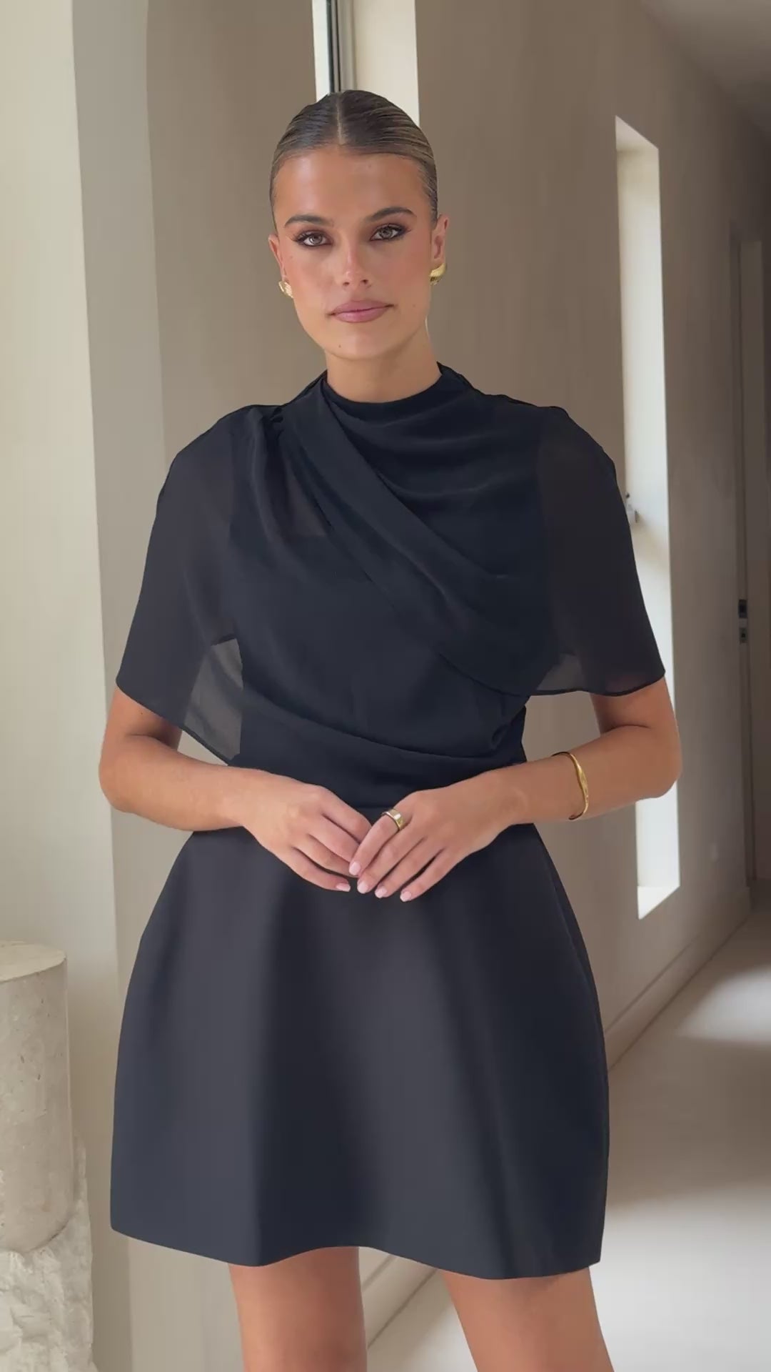 Zahni Mini Dress - Black