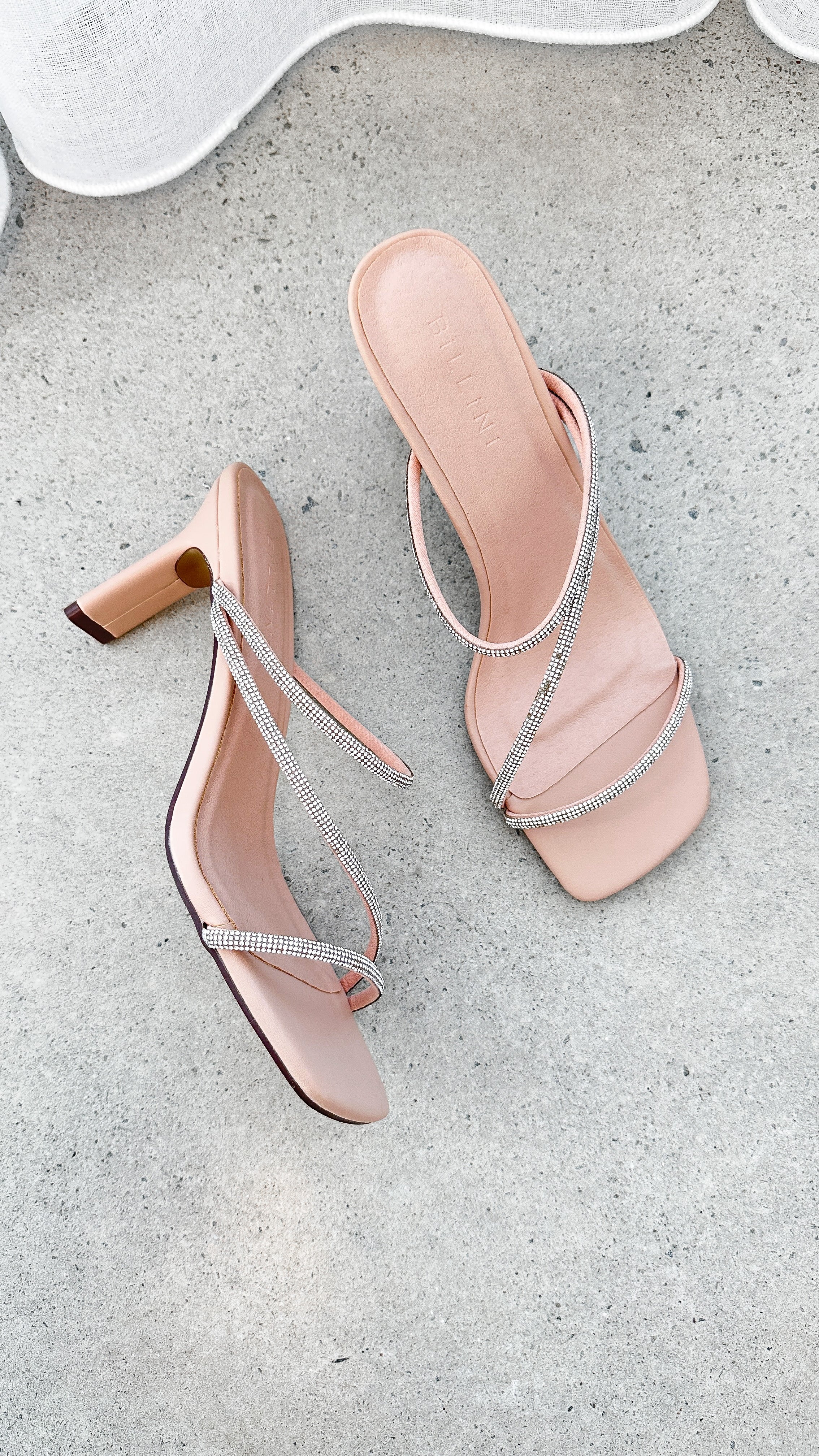 Femi Heel - Nude Diamante