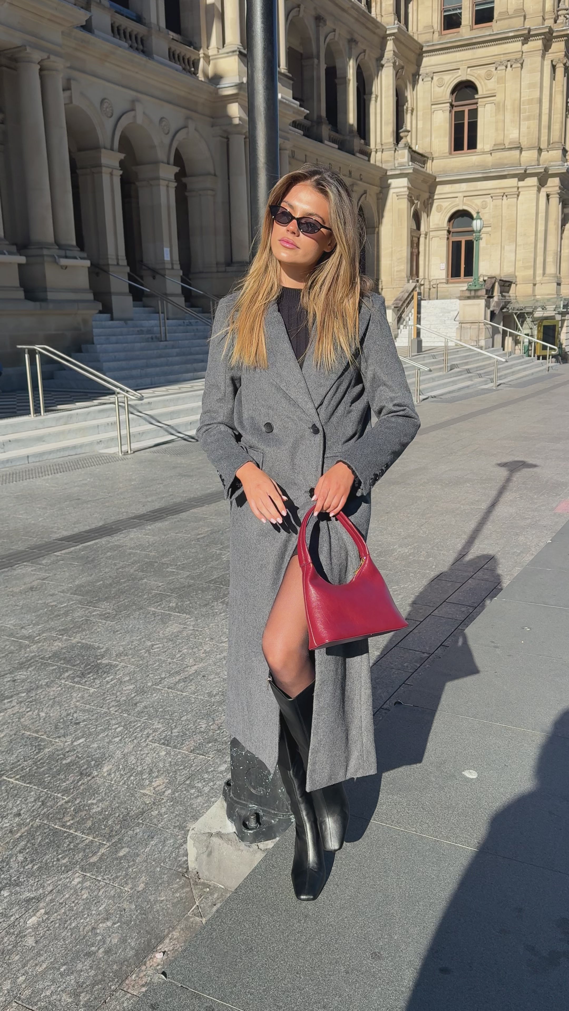 MVN - Lost In New York Coat - Charcoal