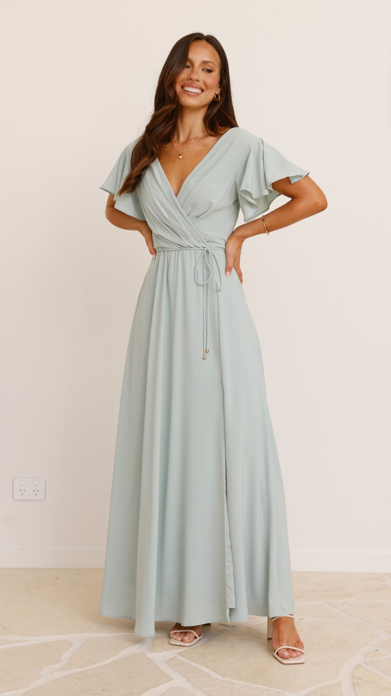 Charlize Maxi Dress - Sage