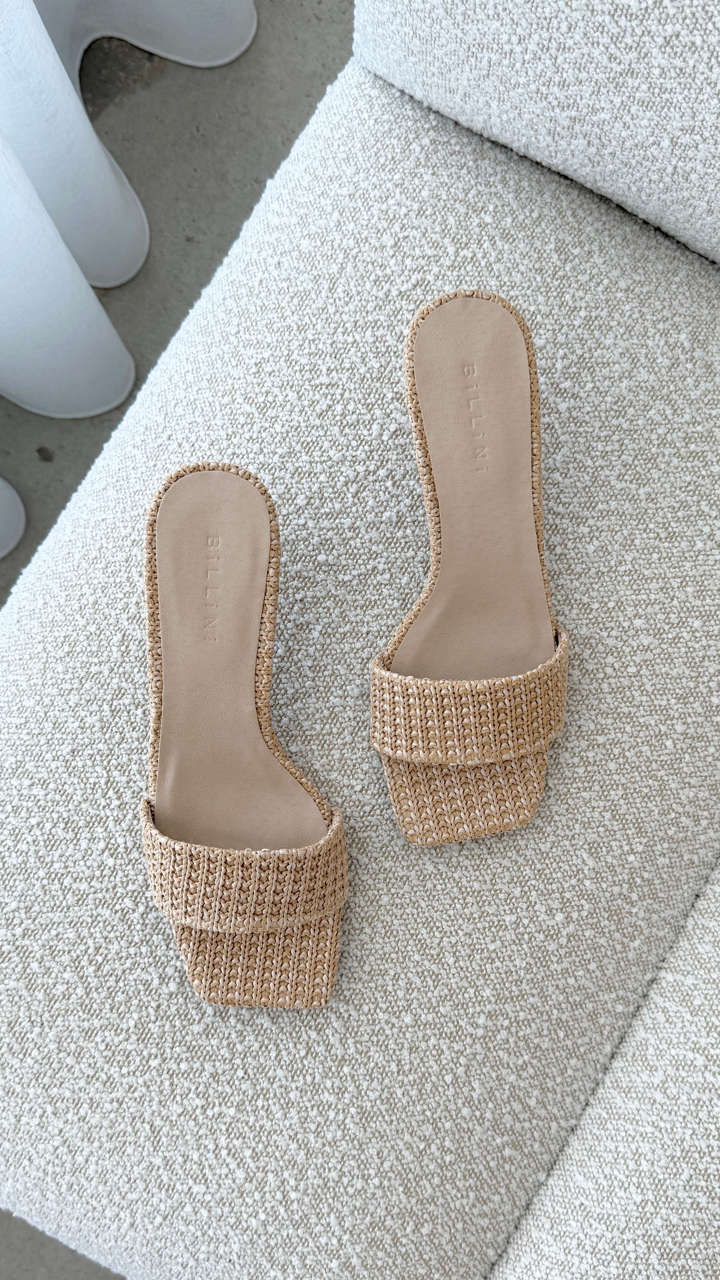 Olga Heel - Natural Raffia