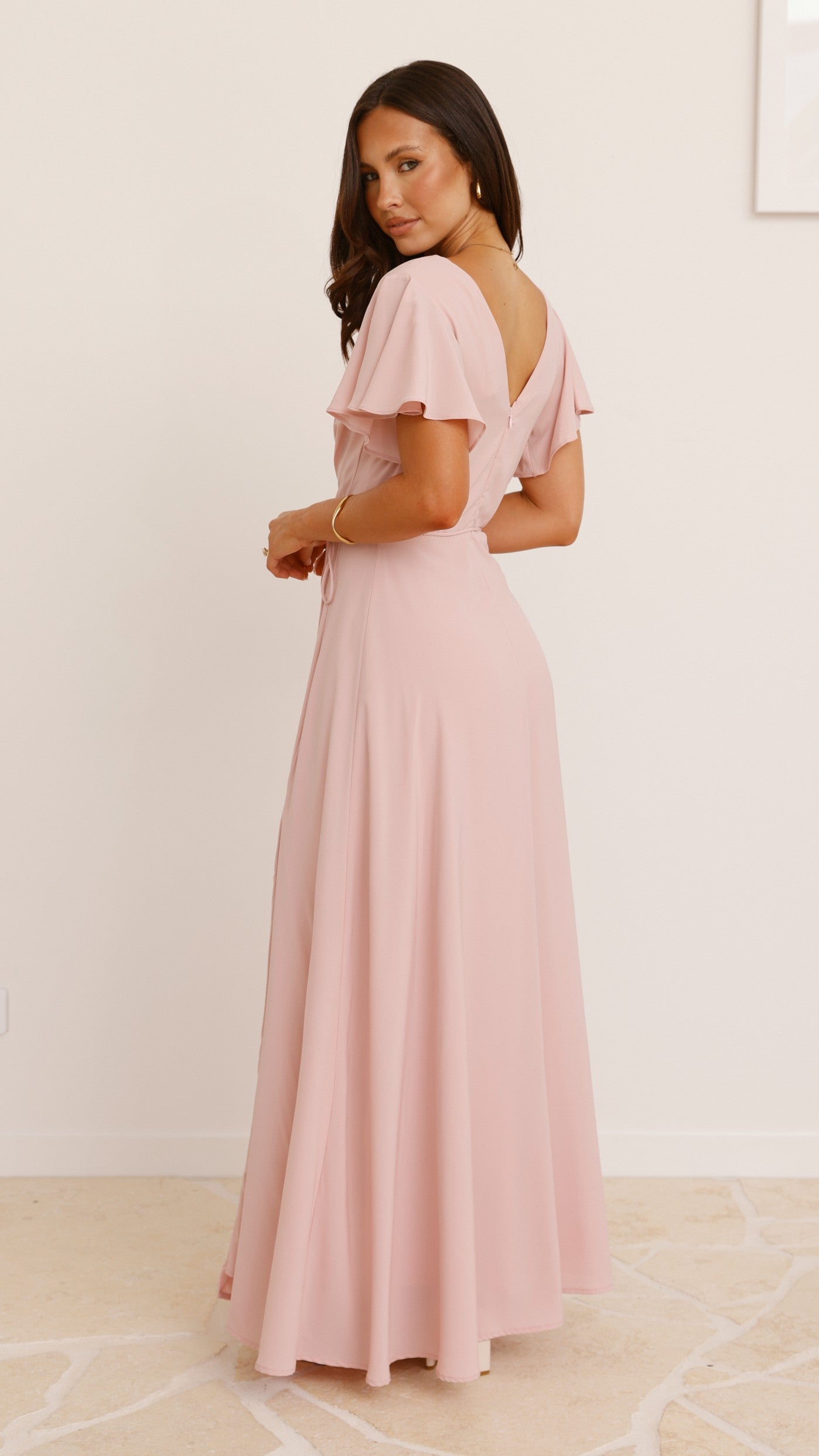 Charlize Maxi Dress - Dusty Pink