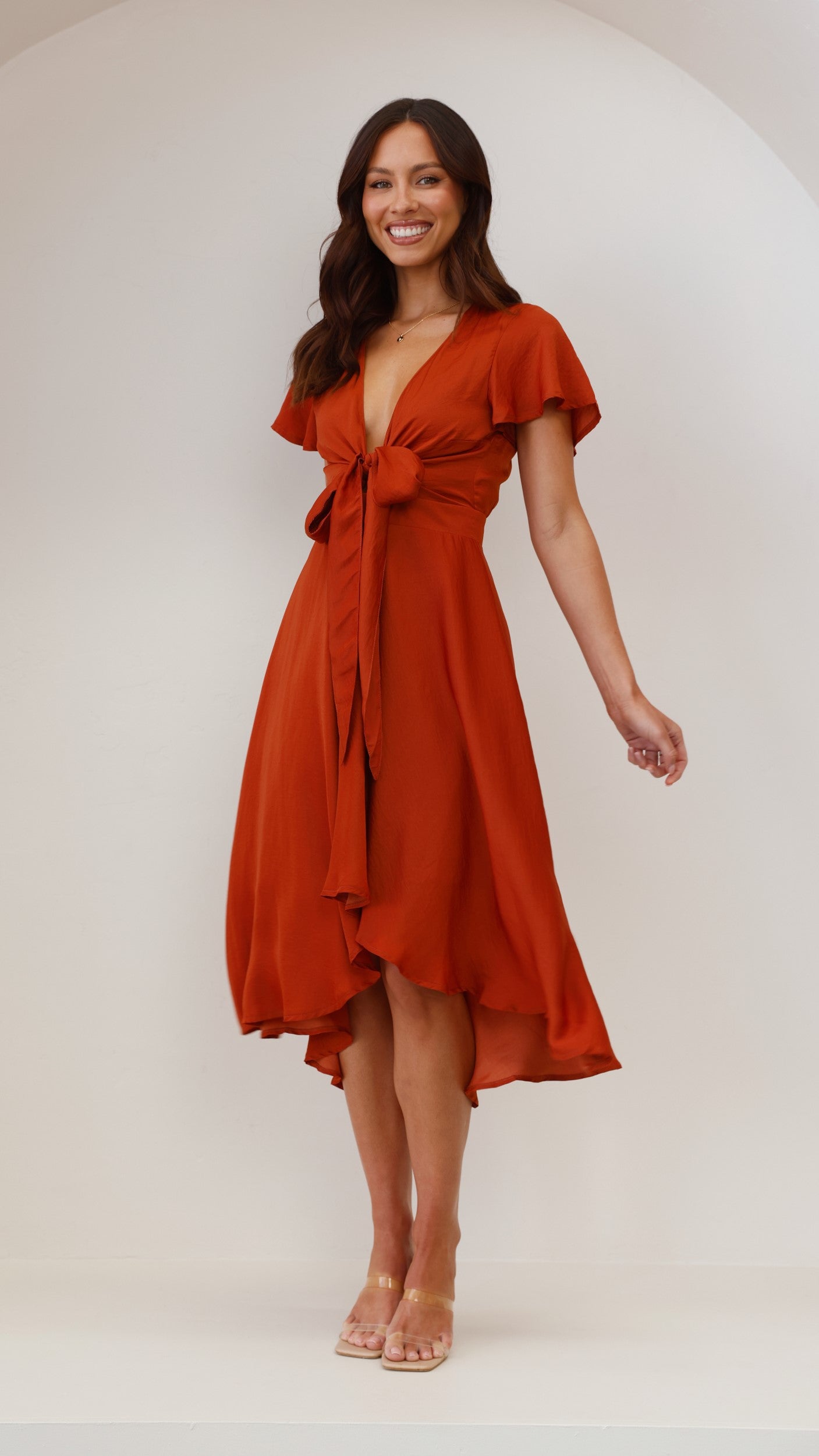 Sunny Daze Dress - Rust
